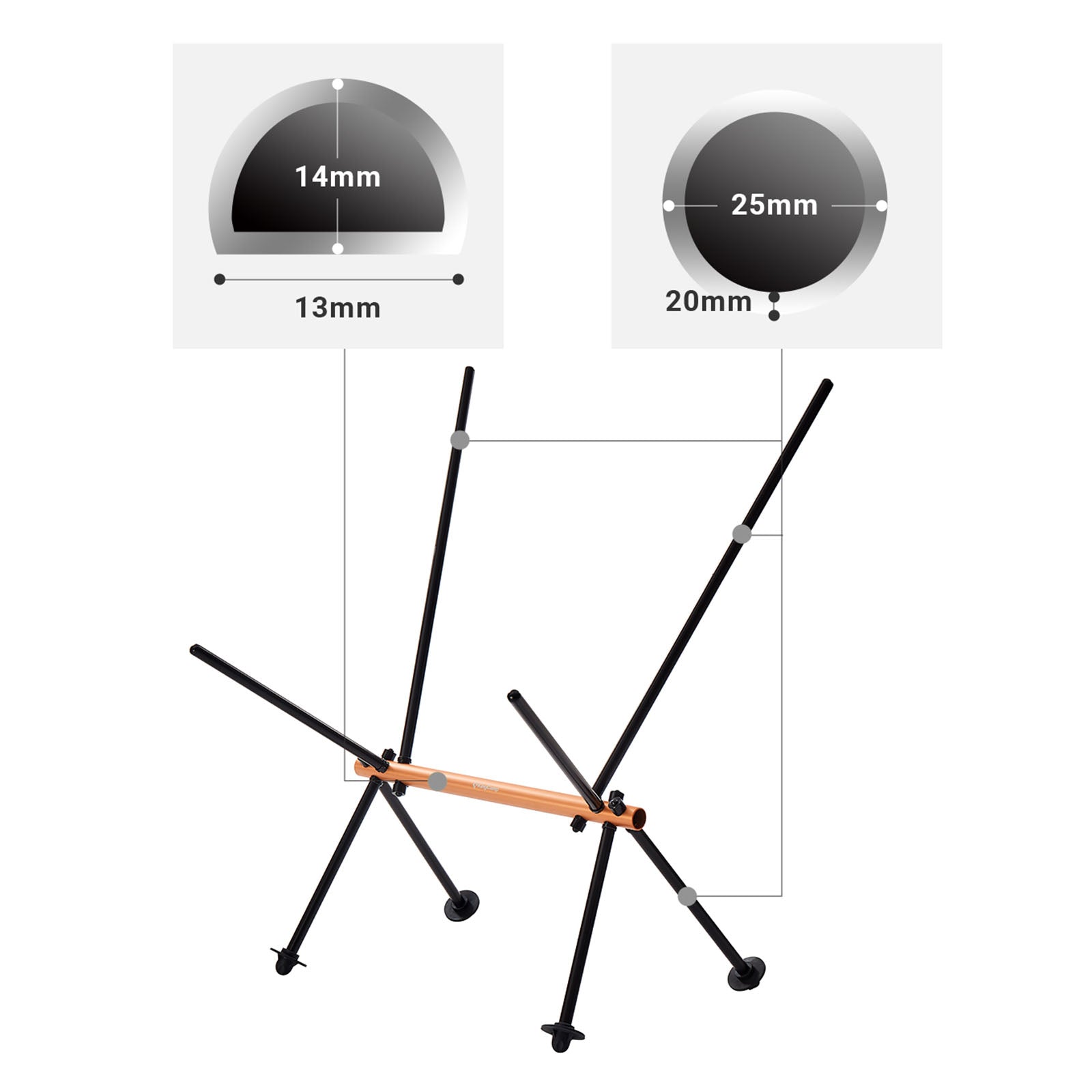 KINGCAMP Alu Klappstuhl Larch Ultralight Camping Strand Stuhl Faltbar Leicht