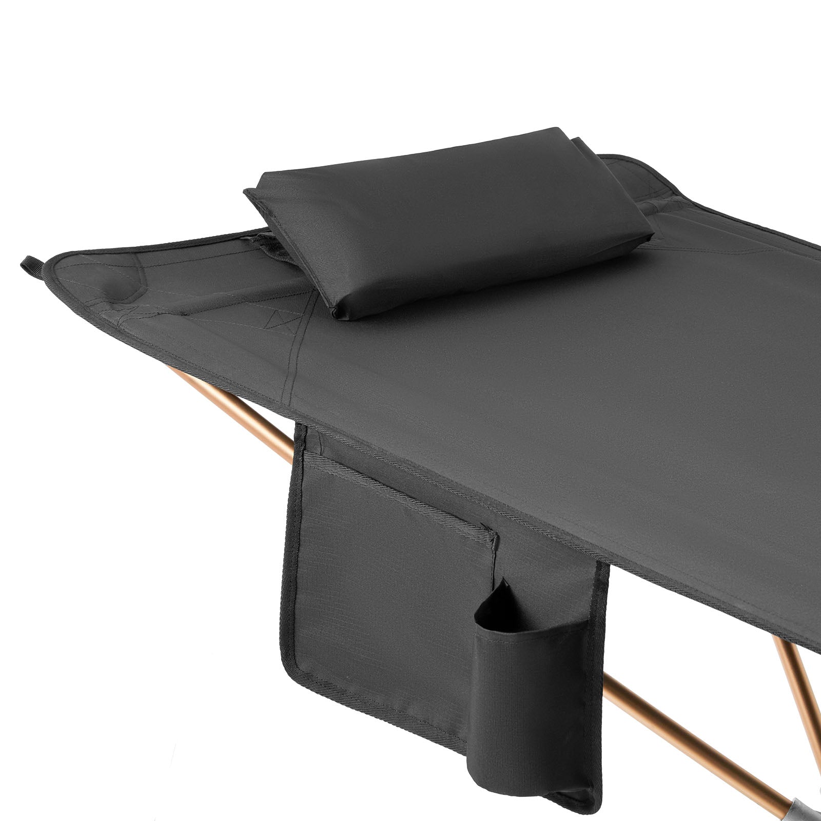 KINGCAMP Aluminum Field Bed Hammock XL Stand Folding Bed Camping Lounger Wide 120kg