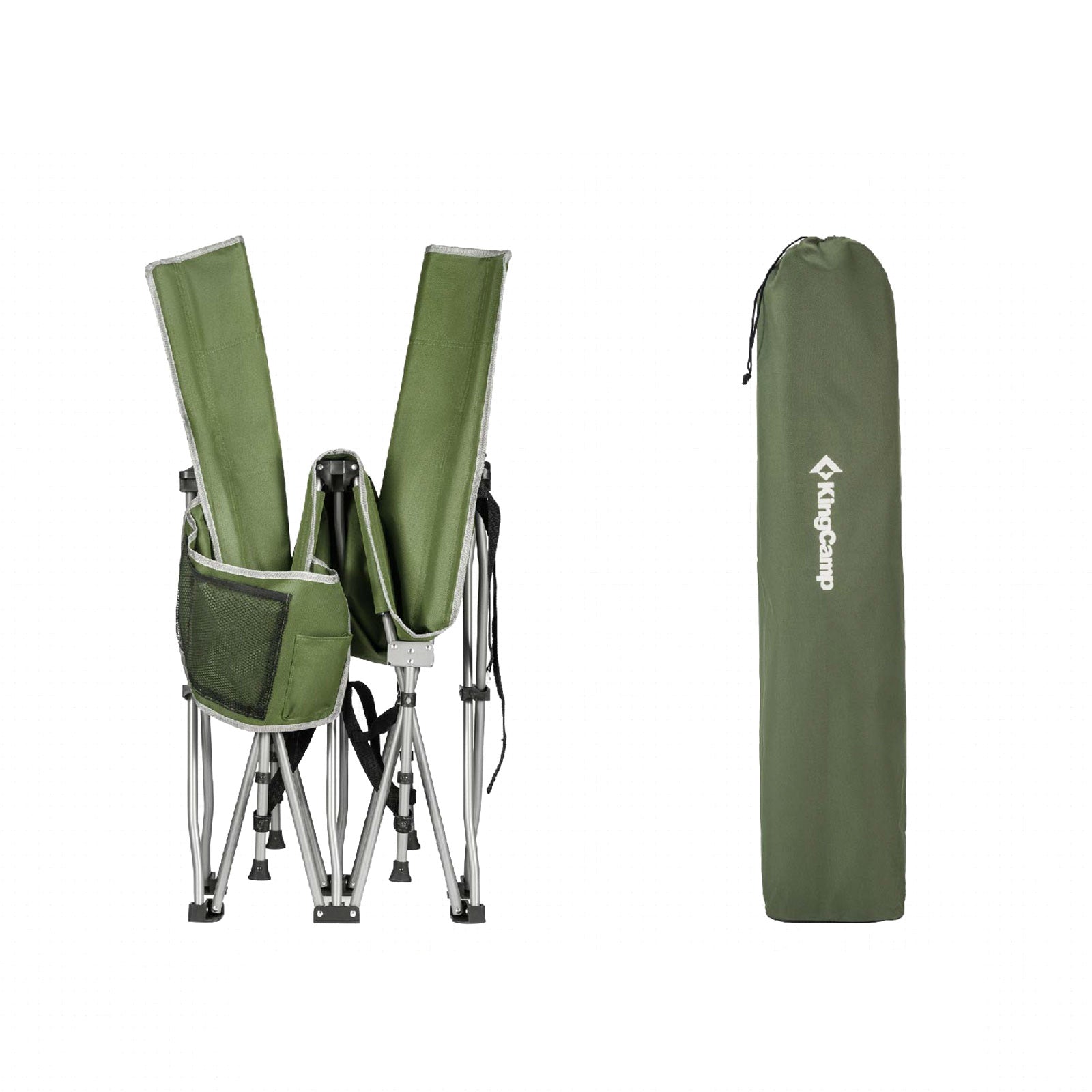 KINGCAMP Veldbed XL Outdoor Campingligbed Klapbed Gastenbed Staal 190x67 cm