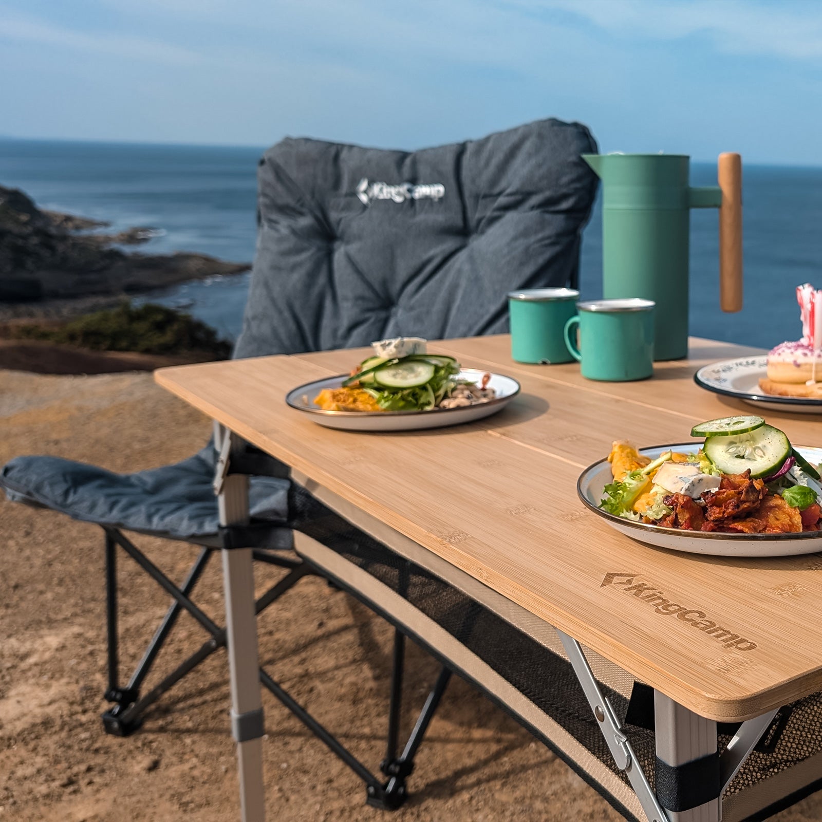 KINGCAMP Campingstuhl Lindon Relax Schmetterlingsstuhl Lounge Stuhl Stahl 136kg