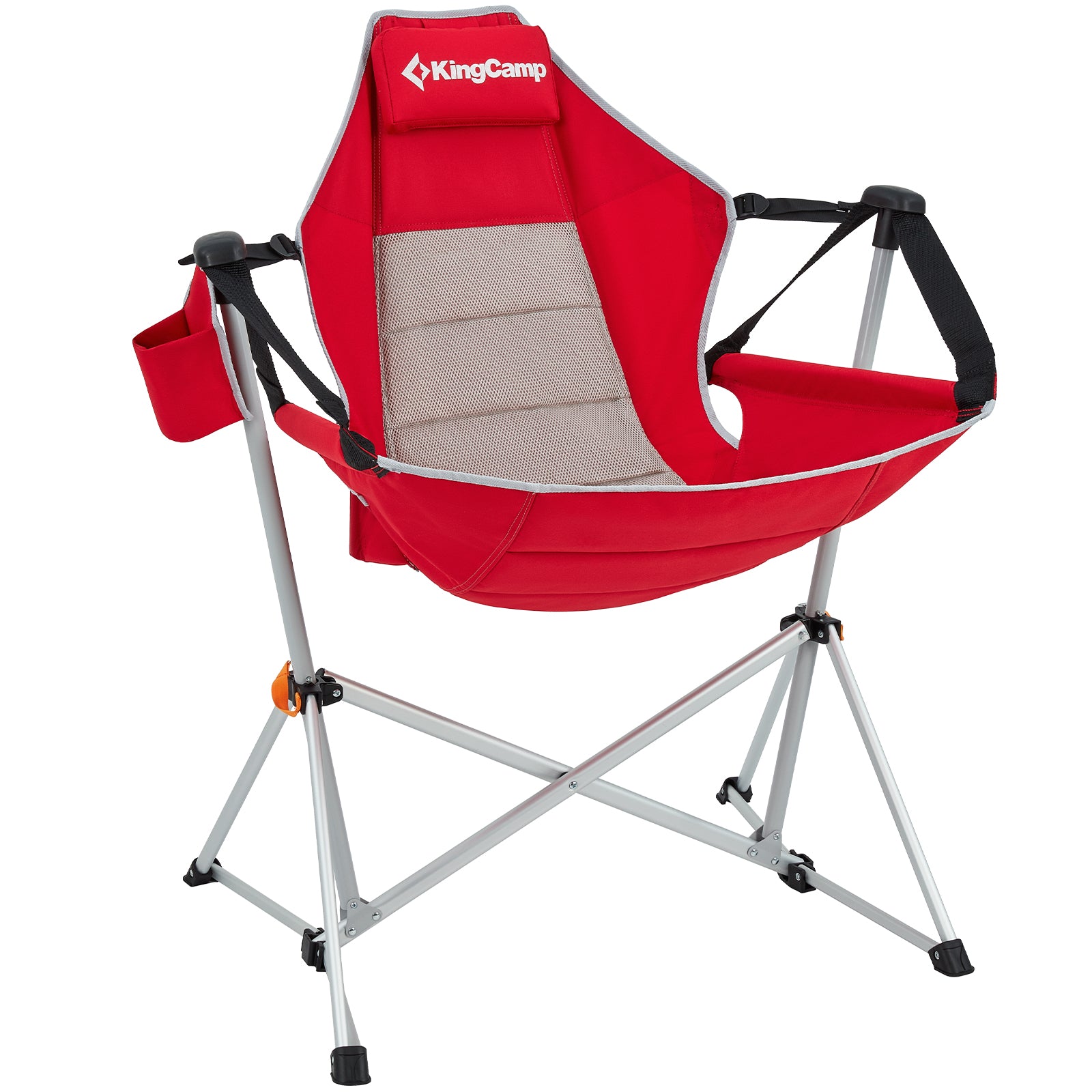 Chaise de camping KINGCAMP Orchidée à bascule Fauteuil de camping réglable en aluminium 120 kg