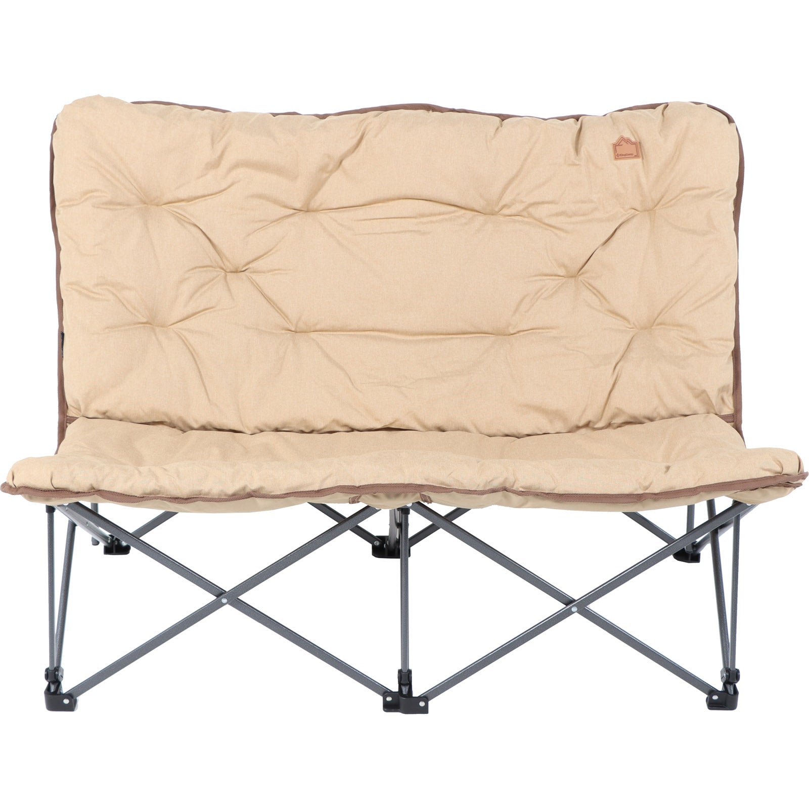 KINGCAMP Canapé de camping Lindon Relax – Fauteuil double, chaise pliante pour 2 personnes