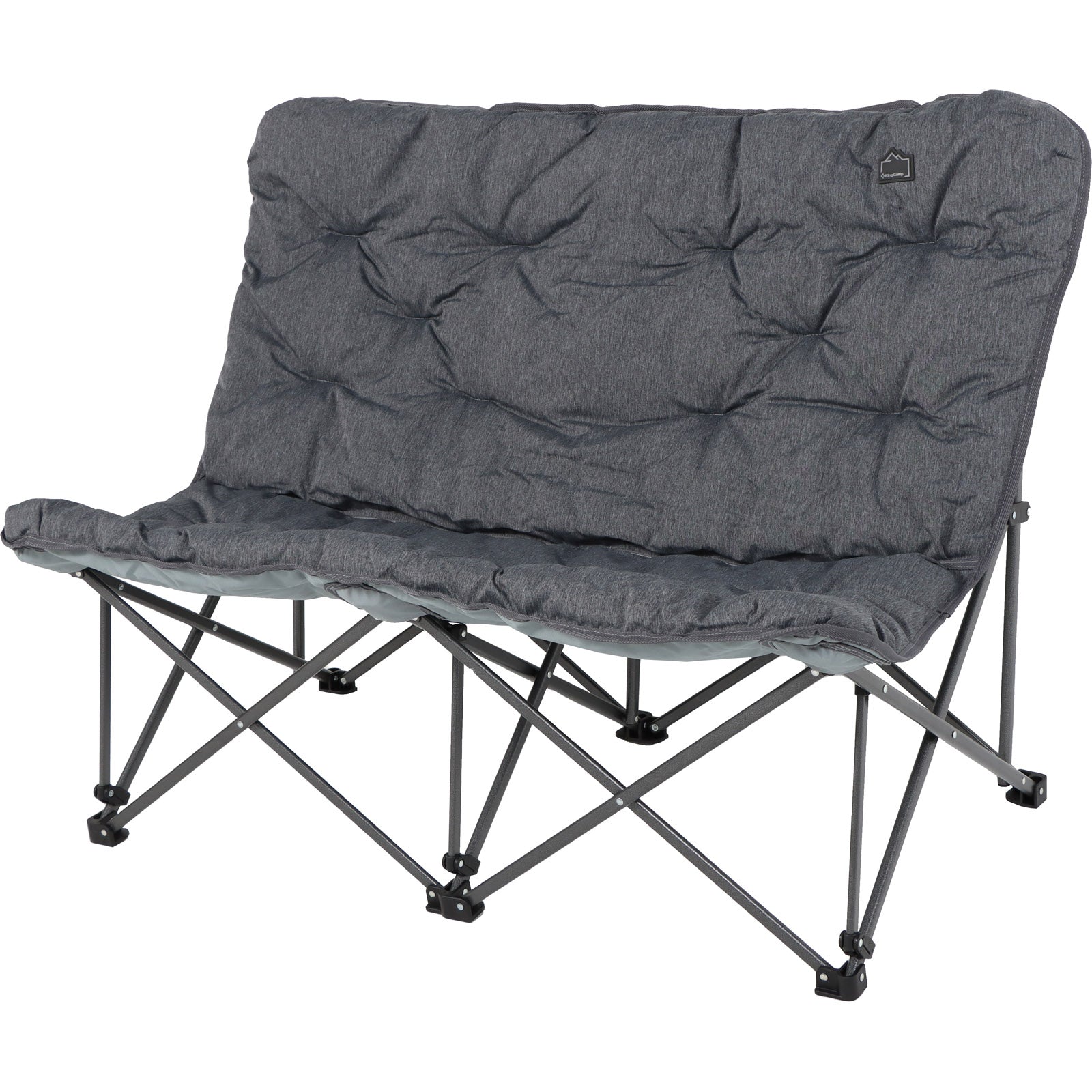 Canapé de camping Kingcamp Lindon Relax Double Lounge Chair Chaise pliante 2 personnes