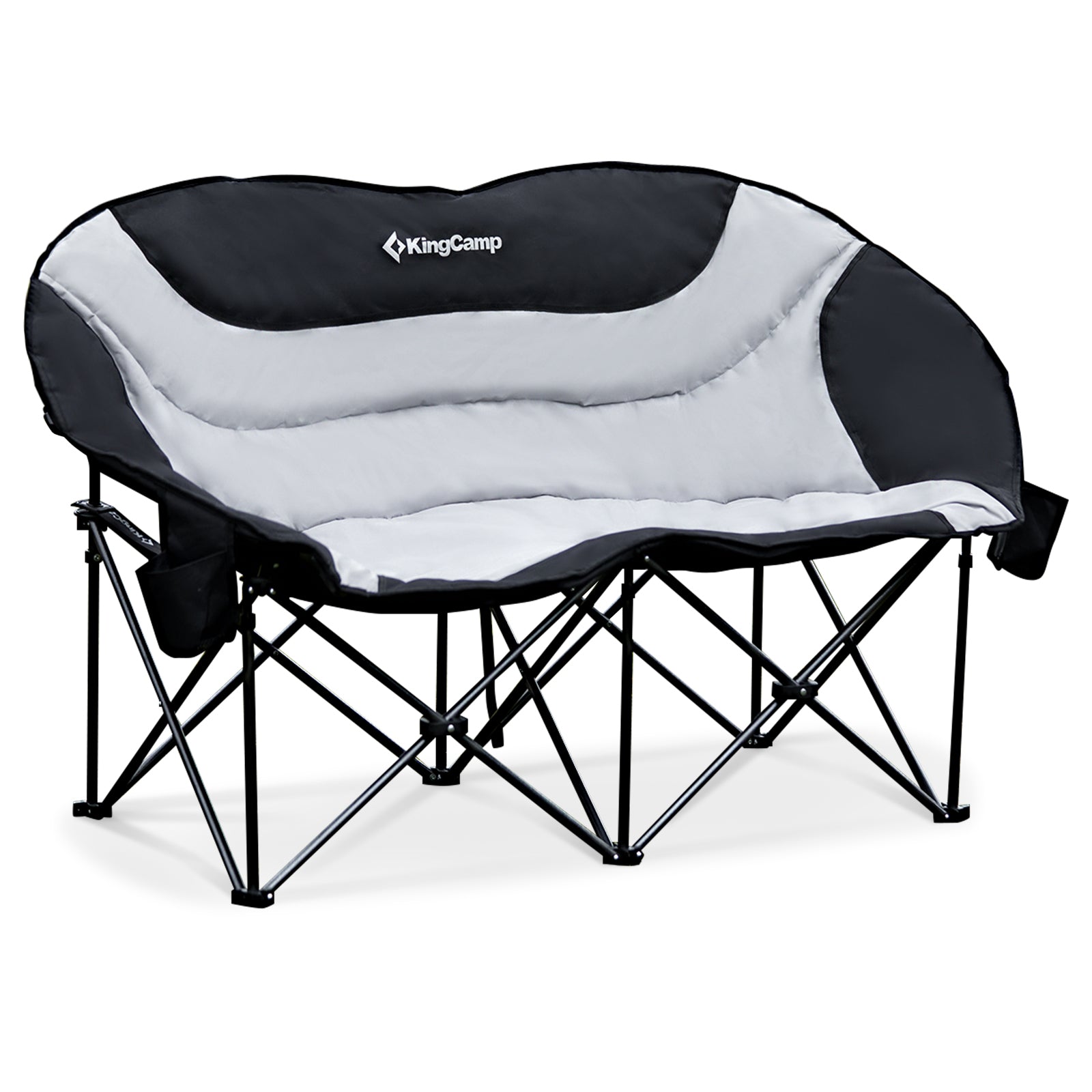KINGCAMP Campingstuhl Moon Sofa Doppel Lounge Chair 2 Personen Stuhl 3