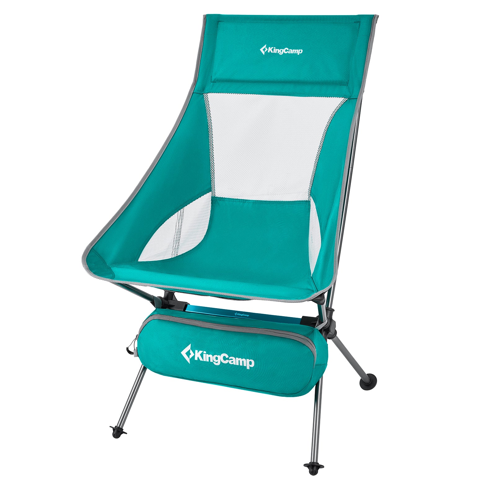 KINGCAMP Camping Chair Logan Folding Chair Beach Chair Foldable Lightweight Aluminum 150 kg