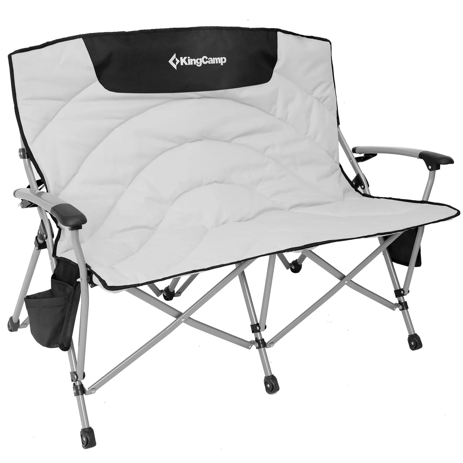 KINGCAMP Campingstuhl Sofa Comfort Duo Doppel Lounge 2 Personen Stuhl 272 kg