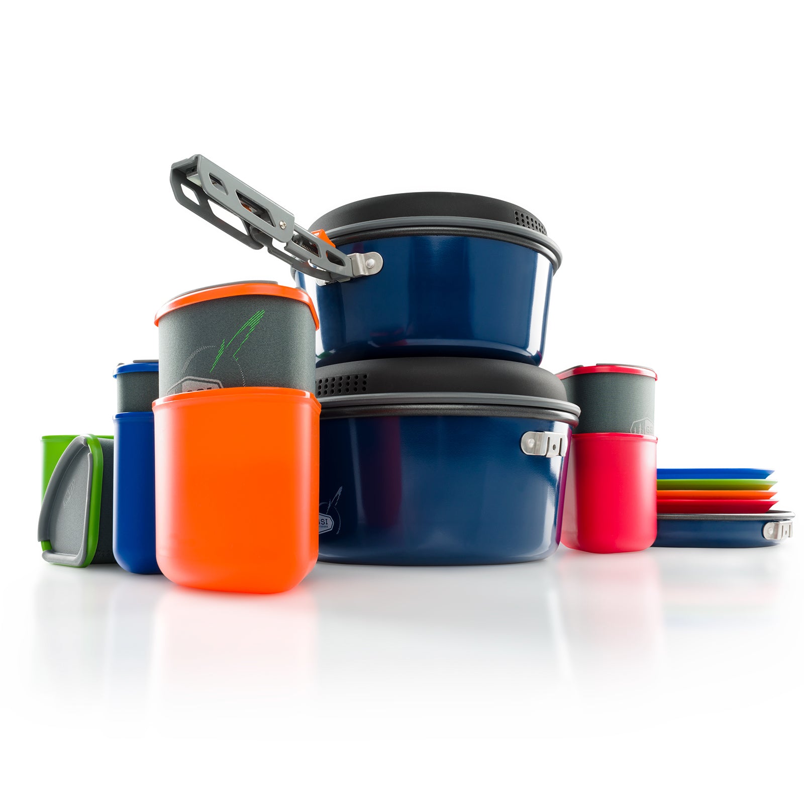 GSI Camping Cookware Set Bugaboo Pot Pan Outdoor Kitchen Stackable 23-piece