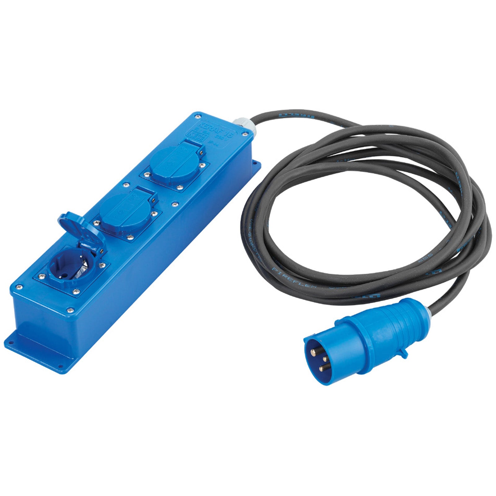 GIMEG power strip CEE 3-way camping outdoor multiple socket 10 m