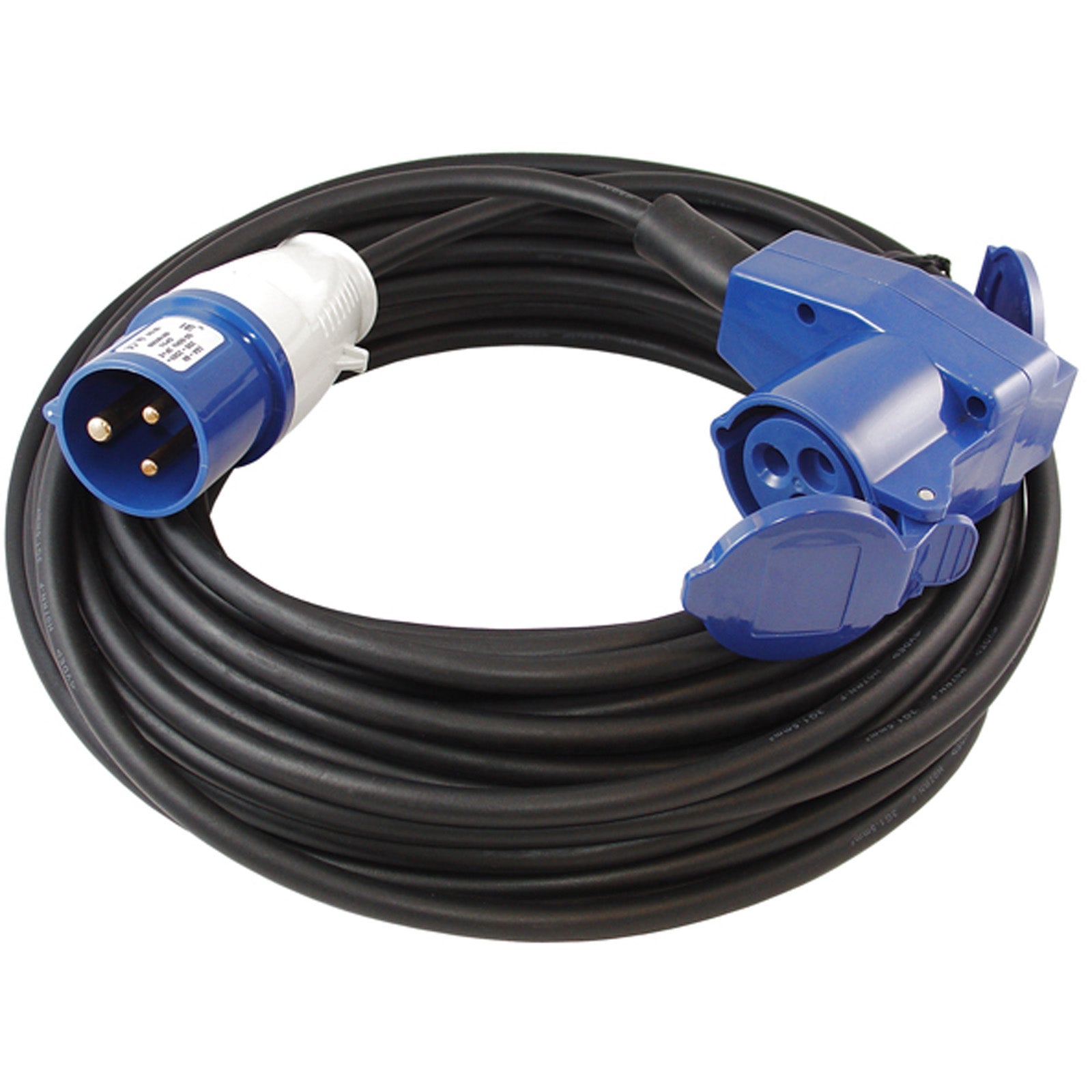 GIMEG CEE Verlängerungskabel 230V Outdoor Camping Strom Kabel Winkelstecker 30 m