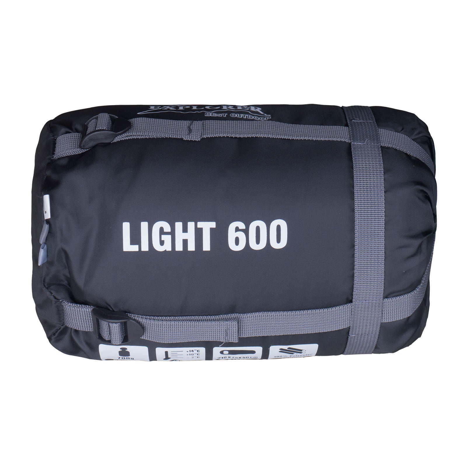 EXPLORER Schlafsack Light 600 Leichtgewichts Hüttenschlafsack Mini Packmaß 700g