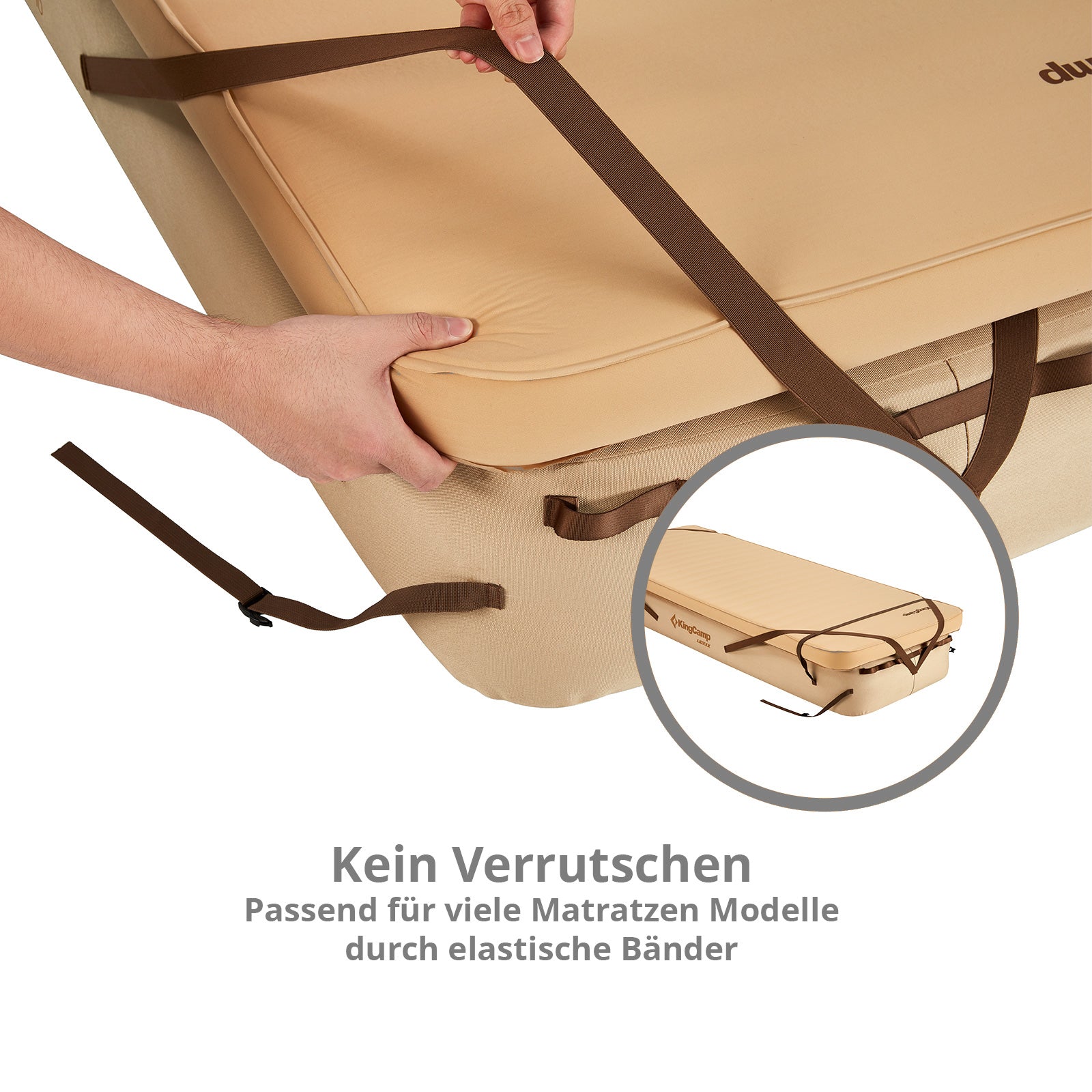 KINGCAMP Feldbett Dashwood Unterbett Für Isomatte Camping Matratze Aufblasbar