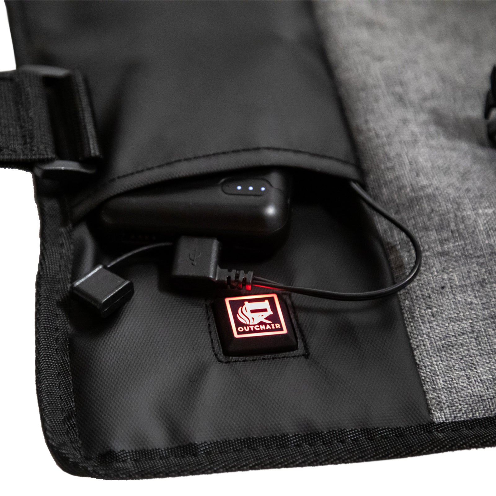 OUTCHAIR Sitz Heizkissen Heat Pad Pro Thermo Kissen Stadion Angeln Beheizt Akku