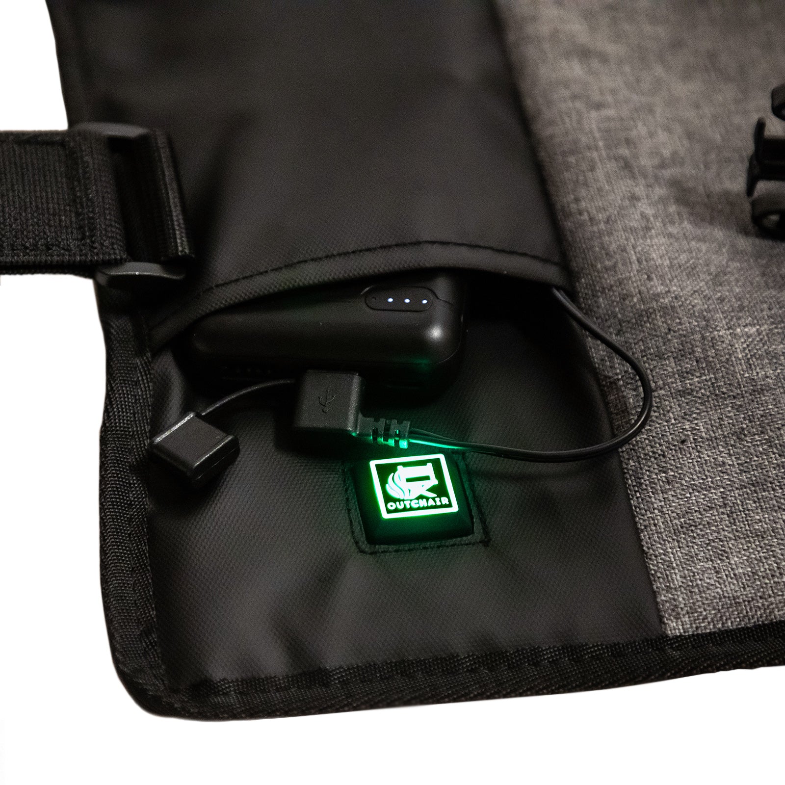 OUTCHAIR zitverwarmingskussen Heat Pad Pro thermokussen stadion vissen verwarmd accu