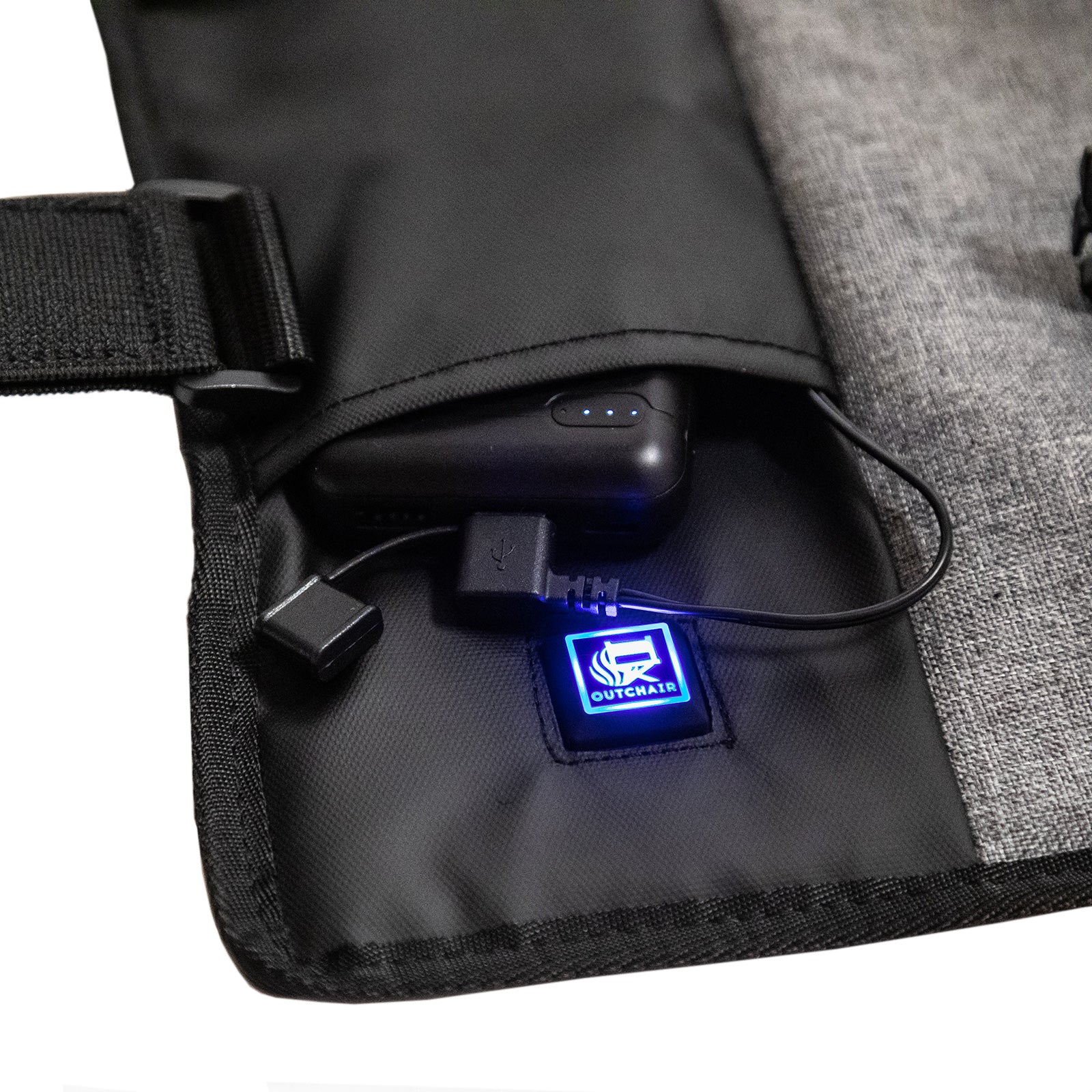 OUTCHAIR zitverwarmingskussen Heat Pad Pro thermokussen stadion vissen verwarmd accu