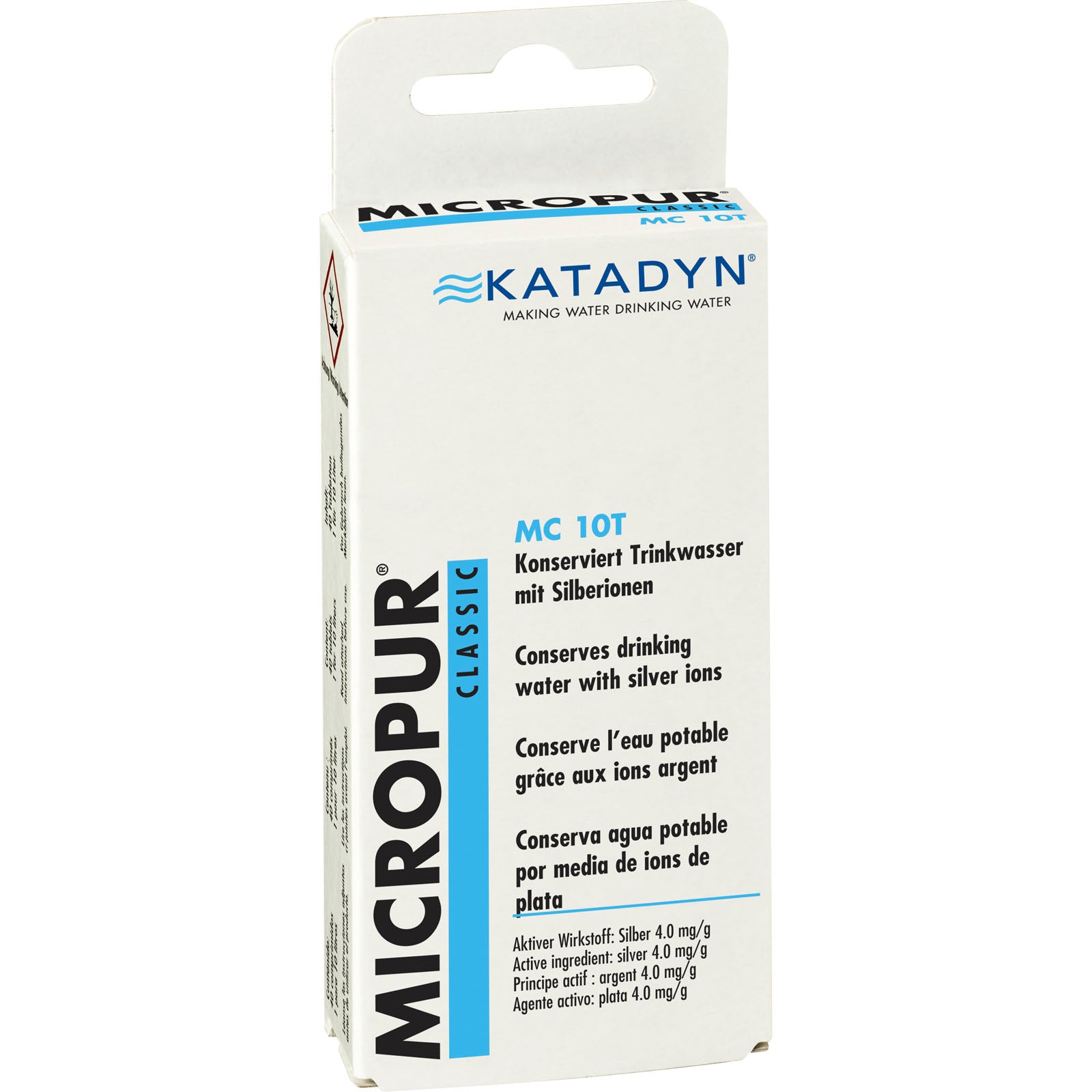 MICROPUR Classic MC 10T Tabletten Trink Wasser Aufbereitung Konservierung Silber