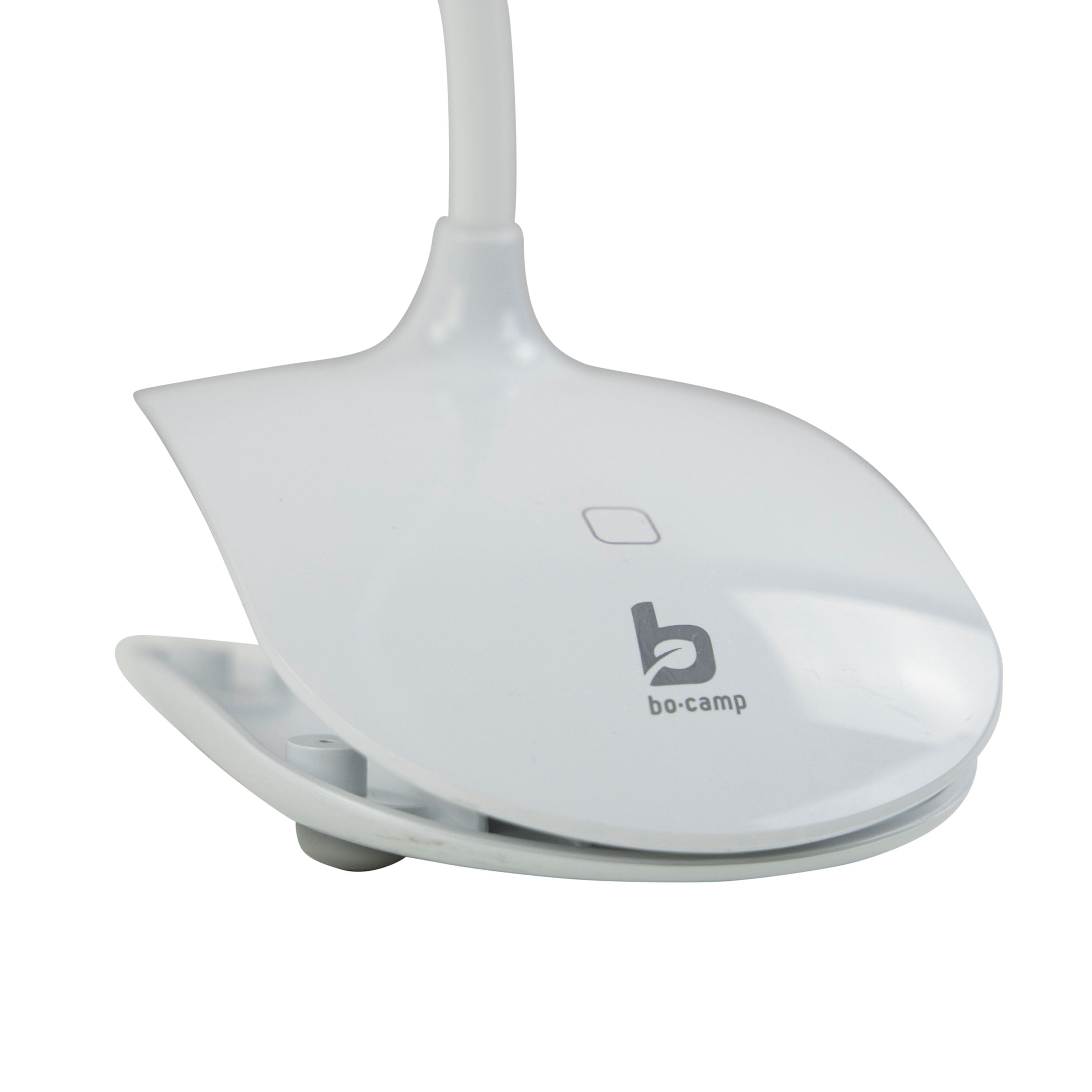 Lampe de lecture tactile BO-CAMP - Lampe à pince LED pour camping, lampe de lecture, batterie USB