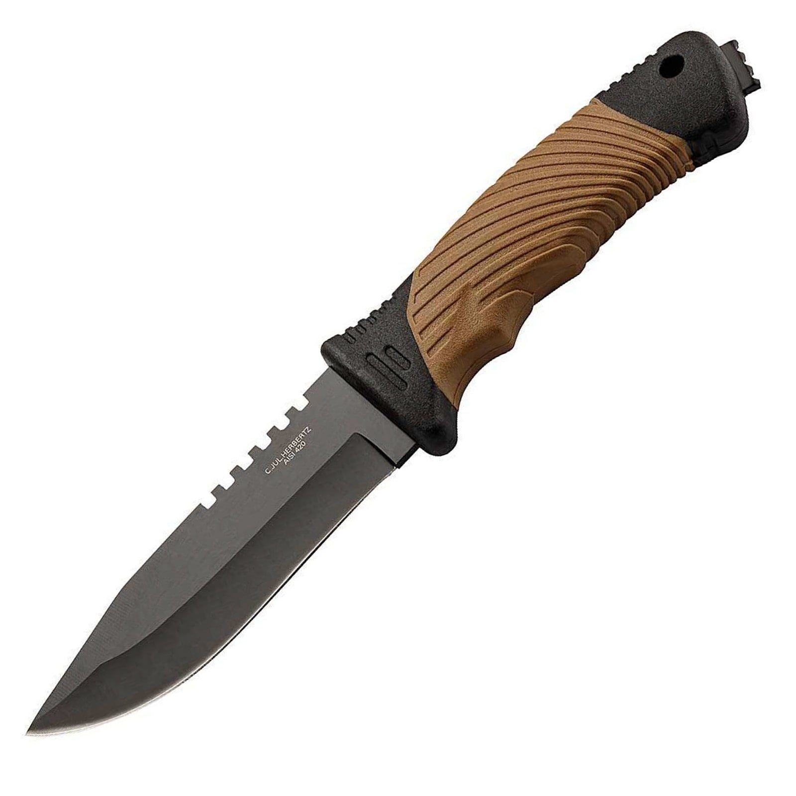 HERBERTZ Outdoormesser Gürtelmesser Arbeitsmesser Angelmesser Camping Messer
