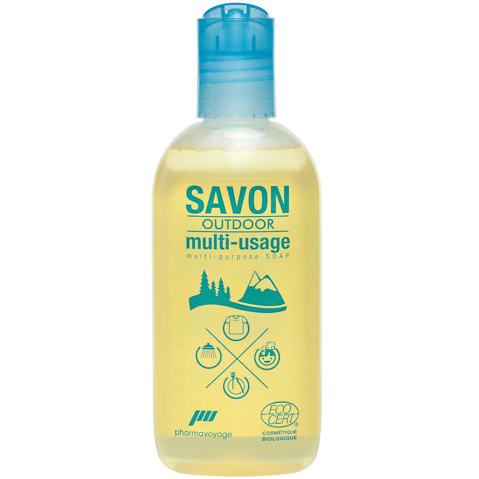 PHARMAVOYAGE Savon d'extérieur Mini Voyage Camping Liquide Bio Biodégradable