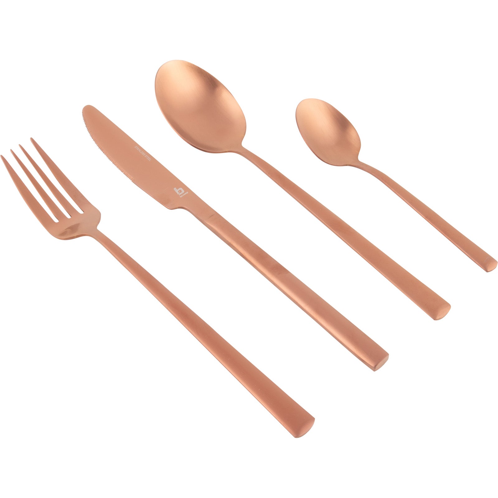 BO-CAMP Camping Besteckset Corson Reise Besteck Set Essbesteck Edelstahl 16tlg