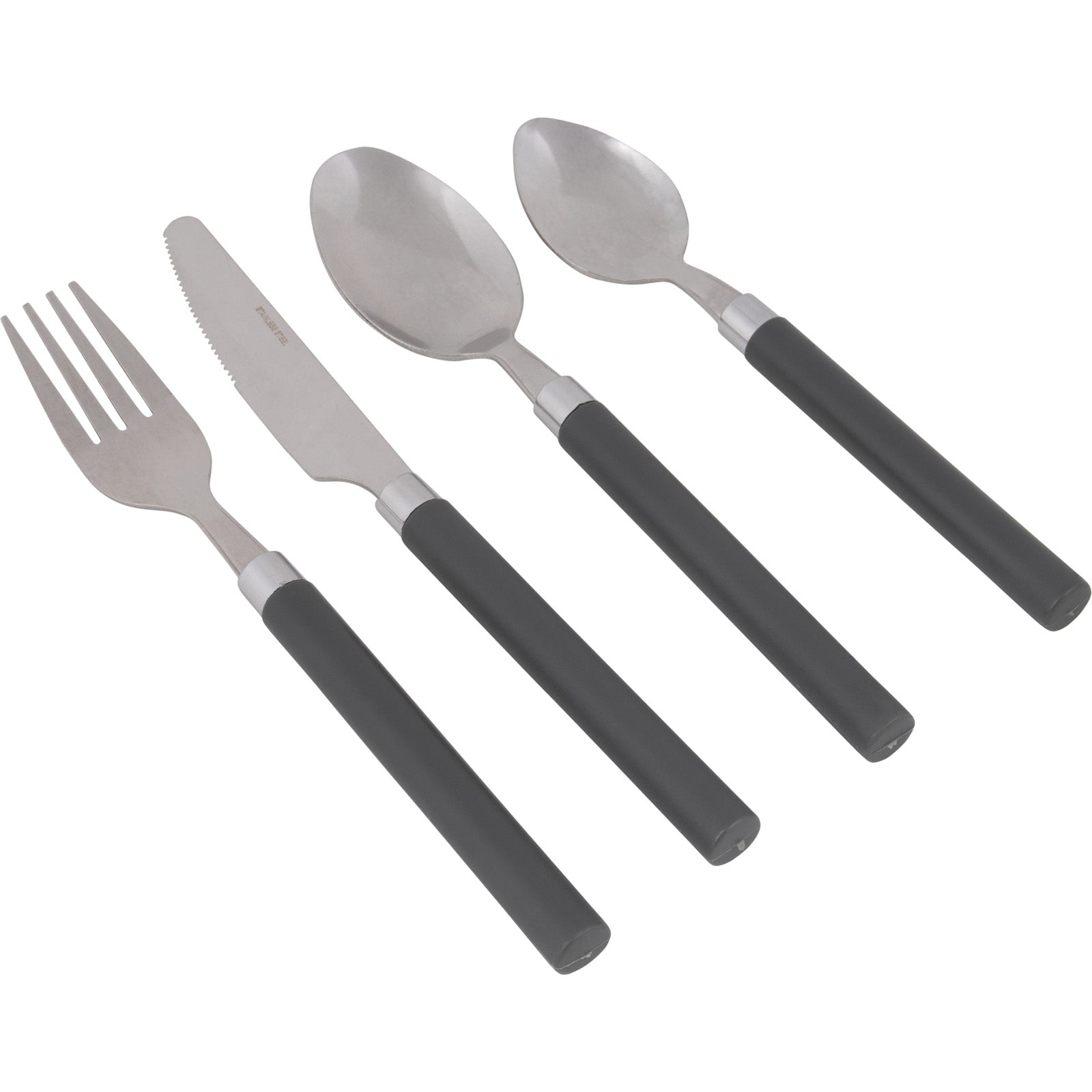 BO-CAMP Camping Besteckset Outdoor Reise Besteck Set Essbesteck Edelstahl 16tlg