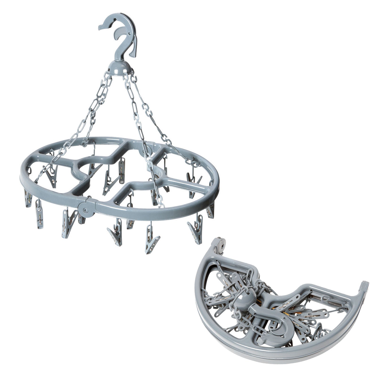 BO-CAMP Mini Wäschespinne Wäscheständer Wäsche-Leine-Trockner-klappbar-Camping