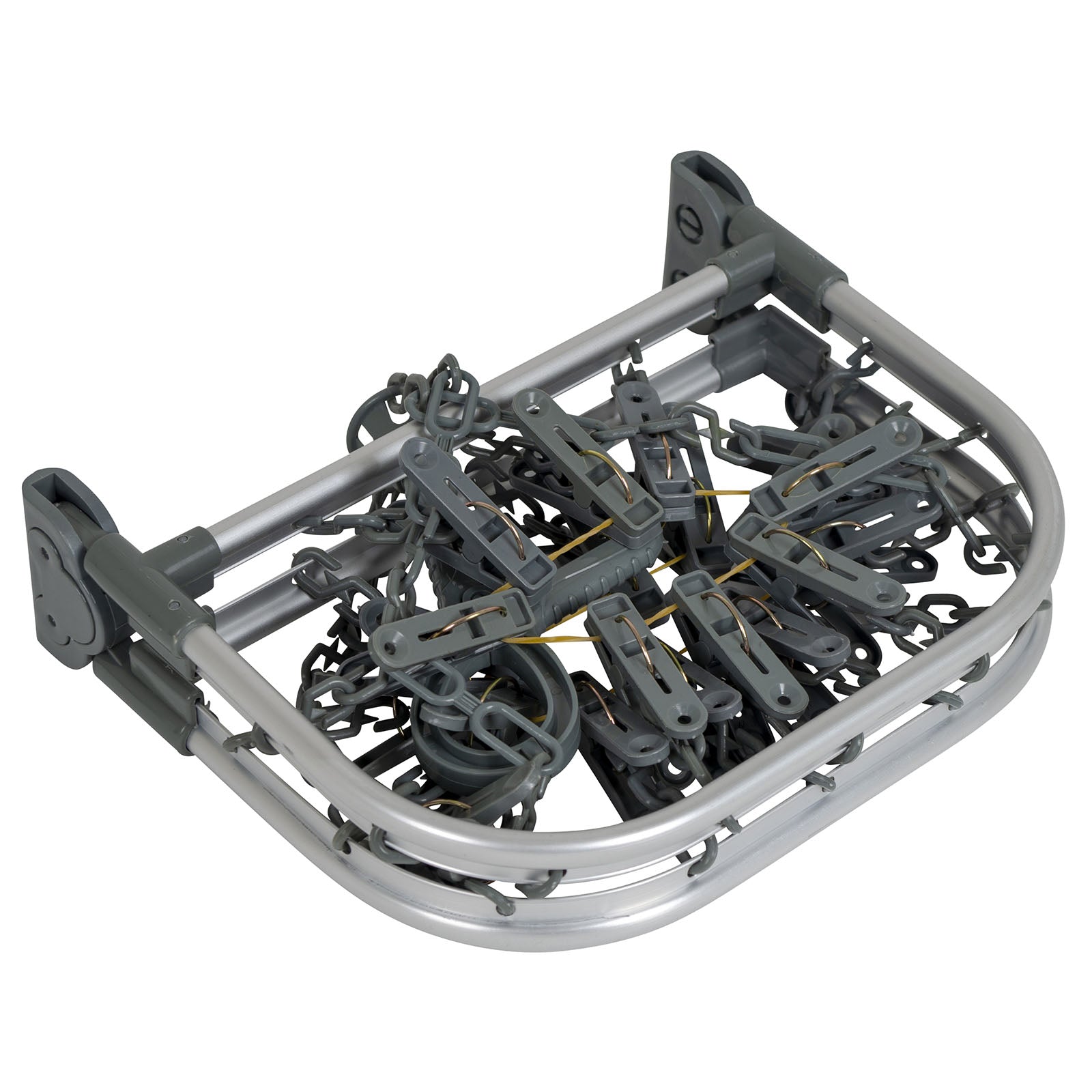 BO-CAMP Mini Wäschespinne Wäscheständer Wäsche Leine Trockner Kompakt Camping