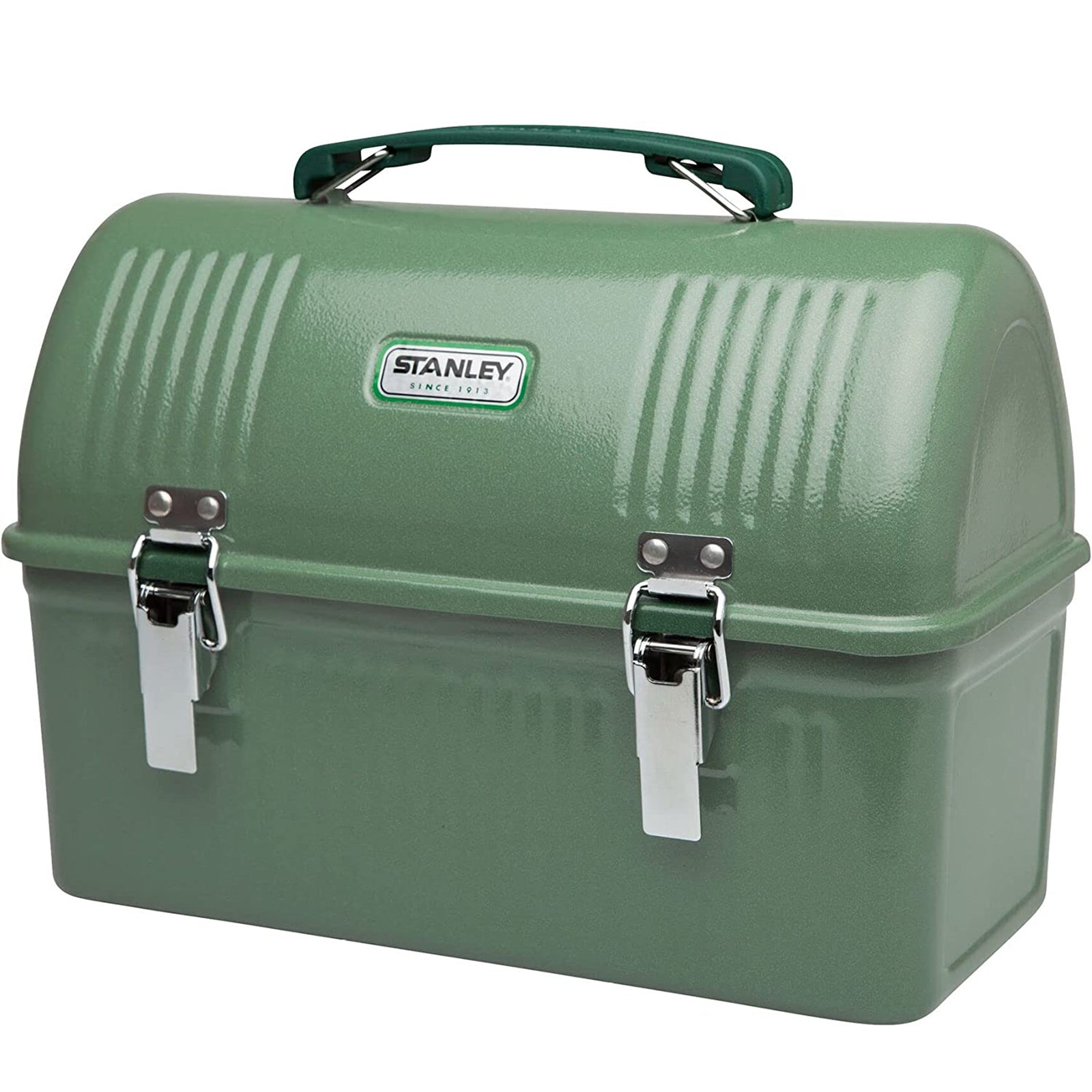 STANLEY Classic Lunch Box 9,4 Liter Hammertone Green Edelstahl Outdoor Brotdose