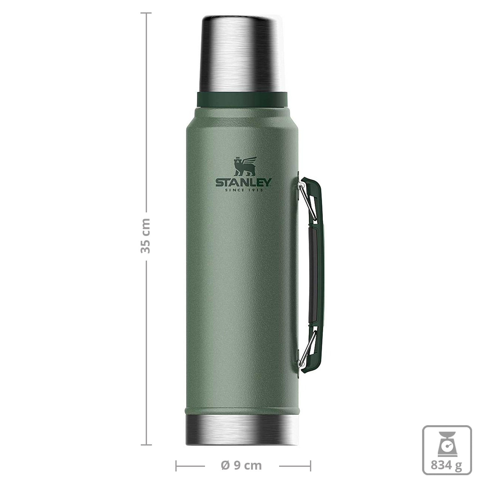 STANLEY Isolier Kanne Classic Thermo Flasche Kaffee Tee Becher Vakuum 0,47-2 L