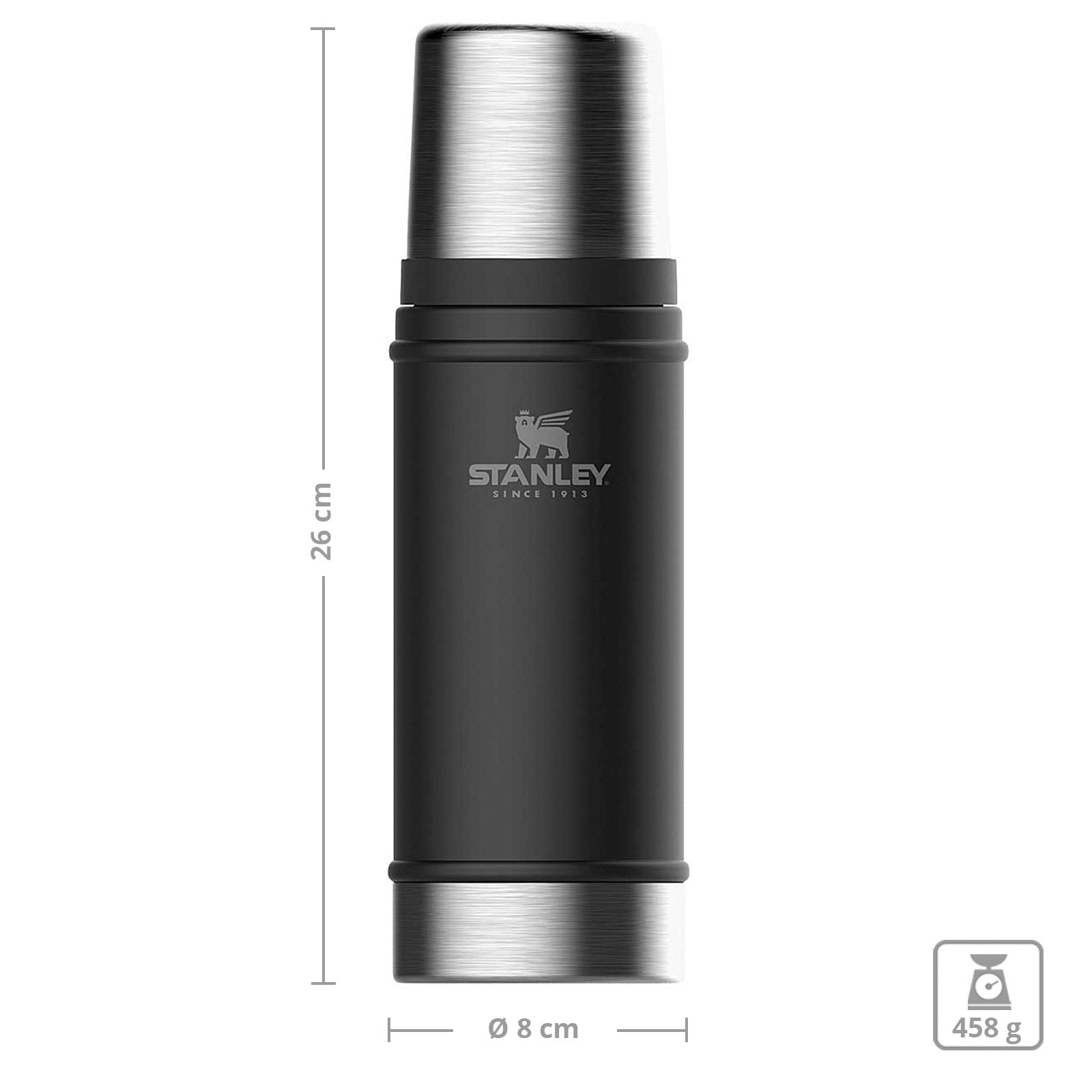 STANLEY Thermos Classic – Bouteille isotherme pour café et thé, sous vide, 0,47-2 L