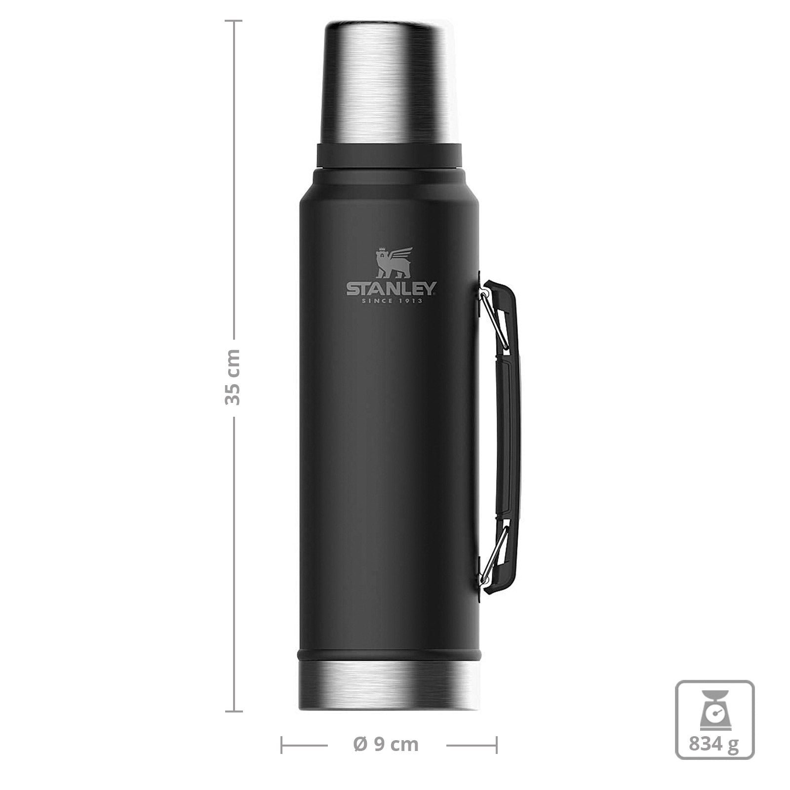 Bouteille isotherme classique Stanley pour café, thé, 0,47 à 2 L