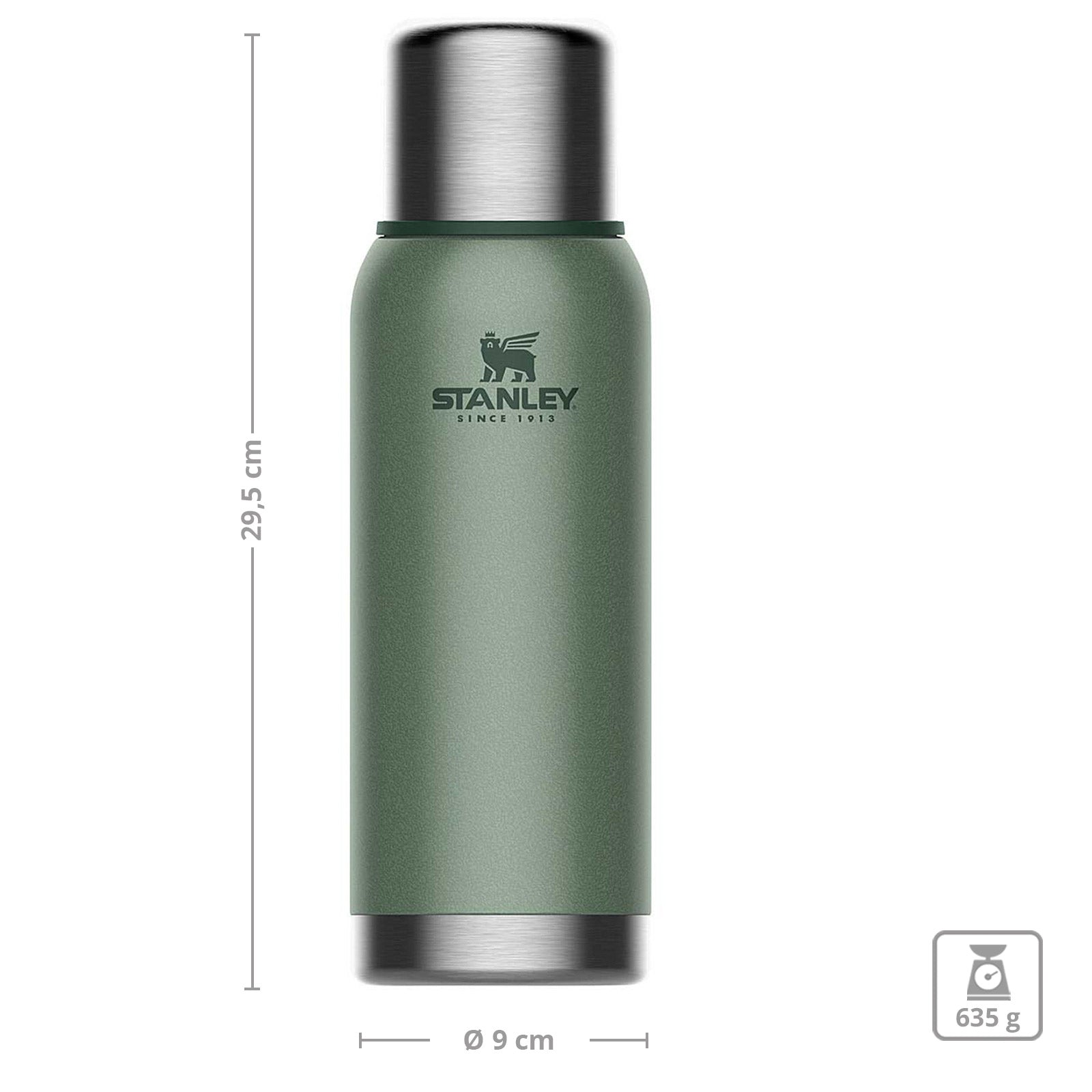 Bouteille isotherme Stanley Adventure 1 L, thermos, tasse à café, thé, sous vide