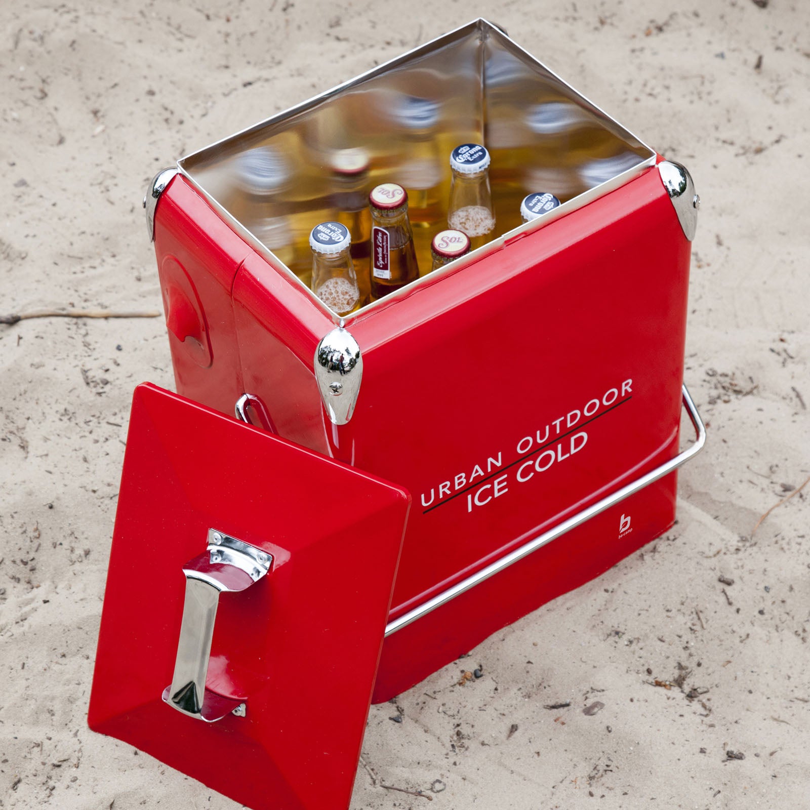 BO-CAMP Retro Cool Box Greenwich Camping Insulated Box Thermobox Caravan Outdoor 17L