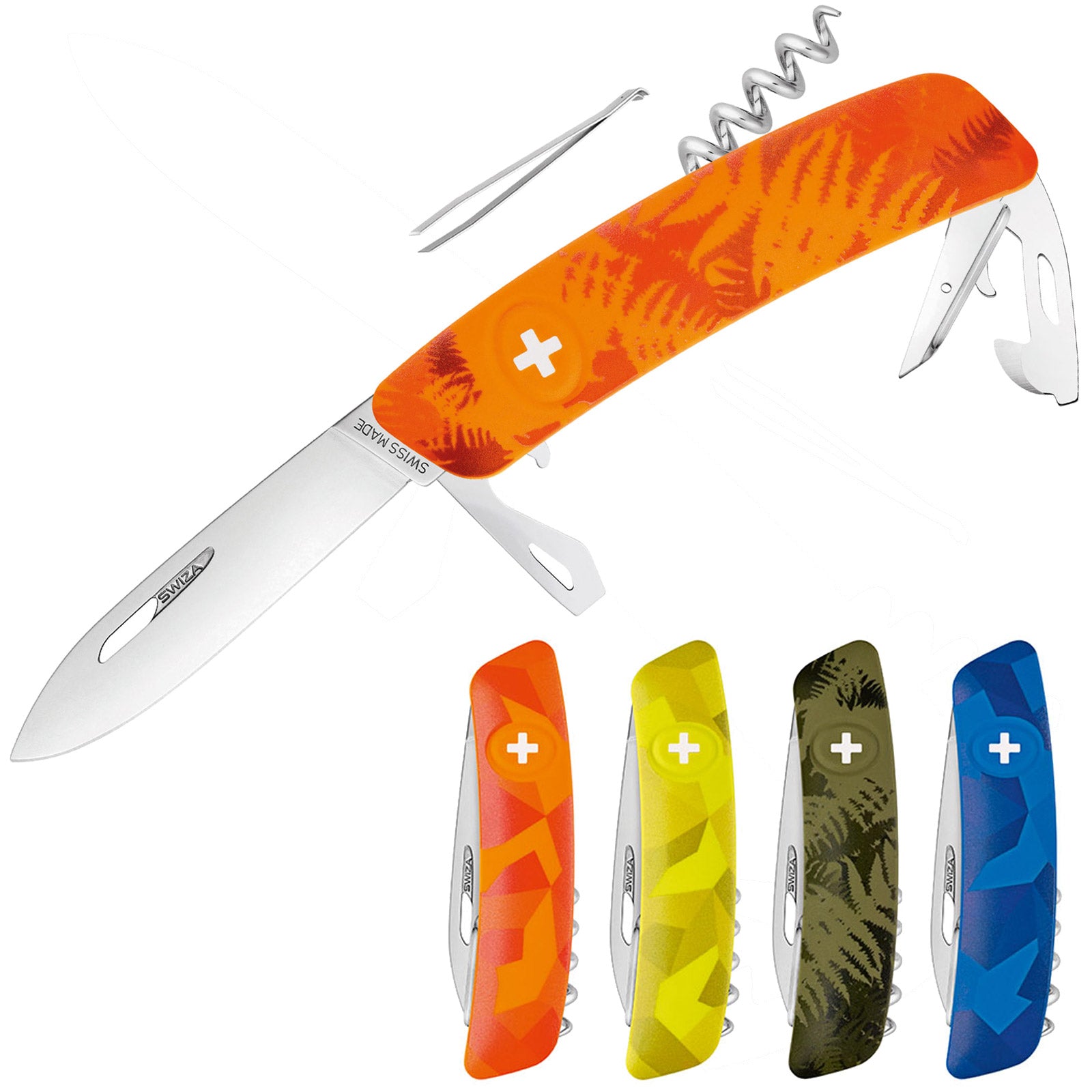SWIZA Schweizer Messer C03 – 5 Farben Taschenmesser Klappmesser 11 Funktionen