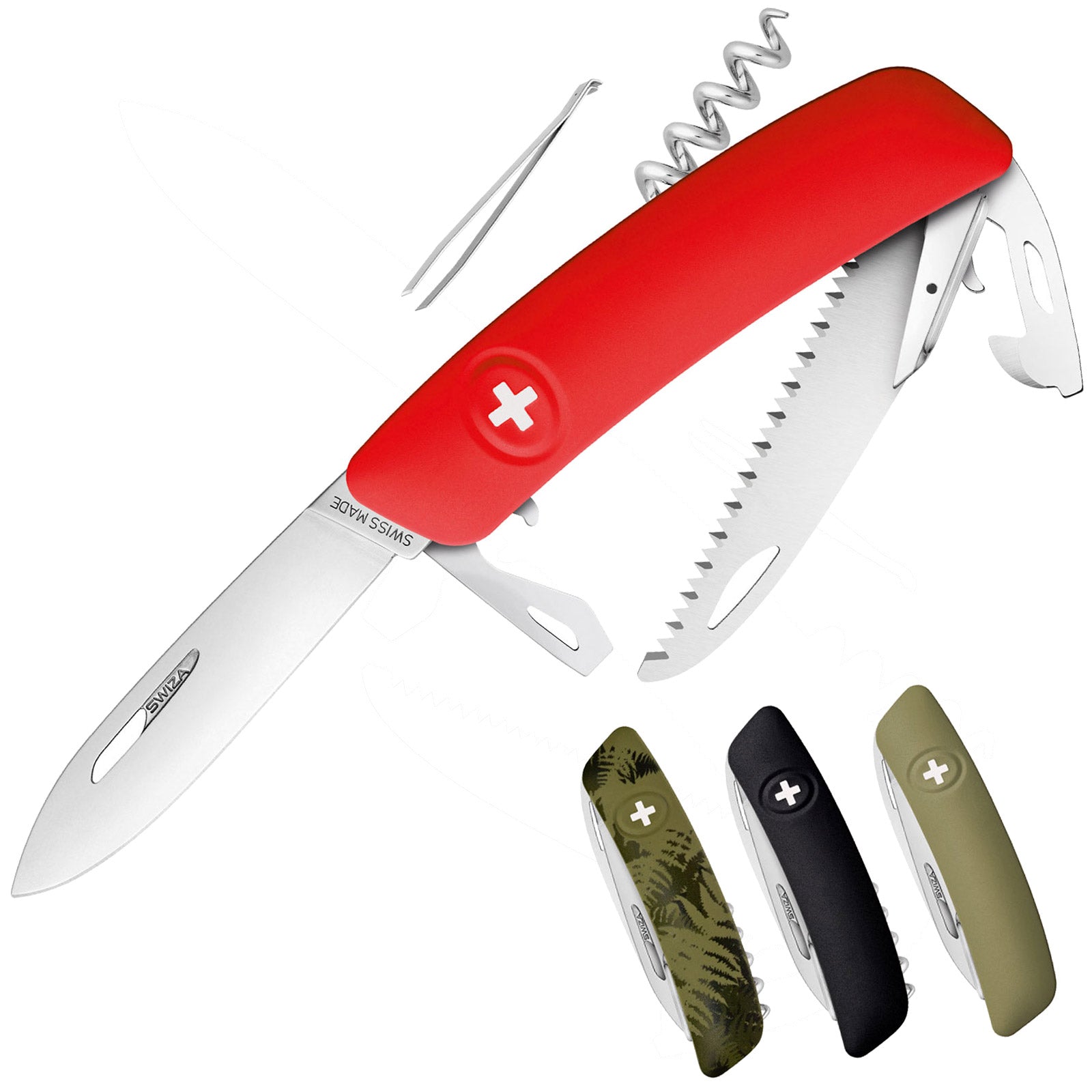 SWIZA Schweizer Messer D05/C05 Taschenmesser 4 Farben Klappmesser 12 Funktionen