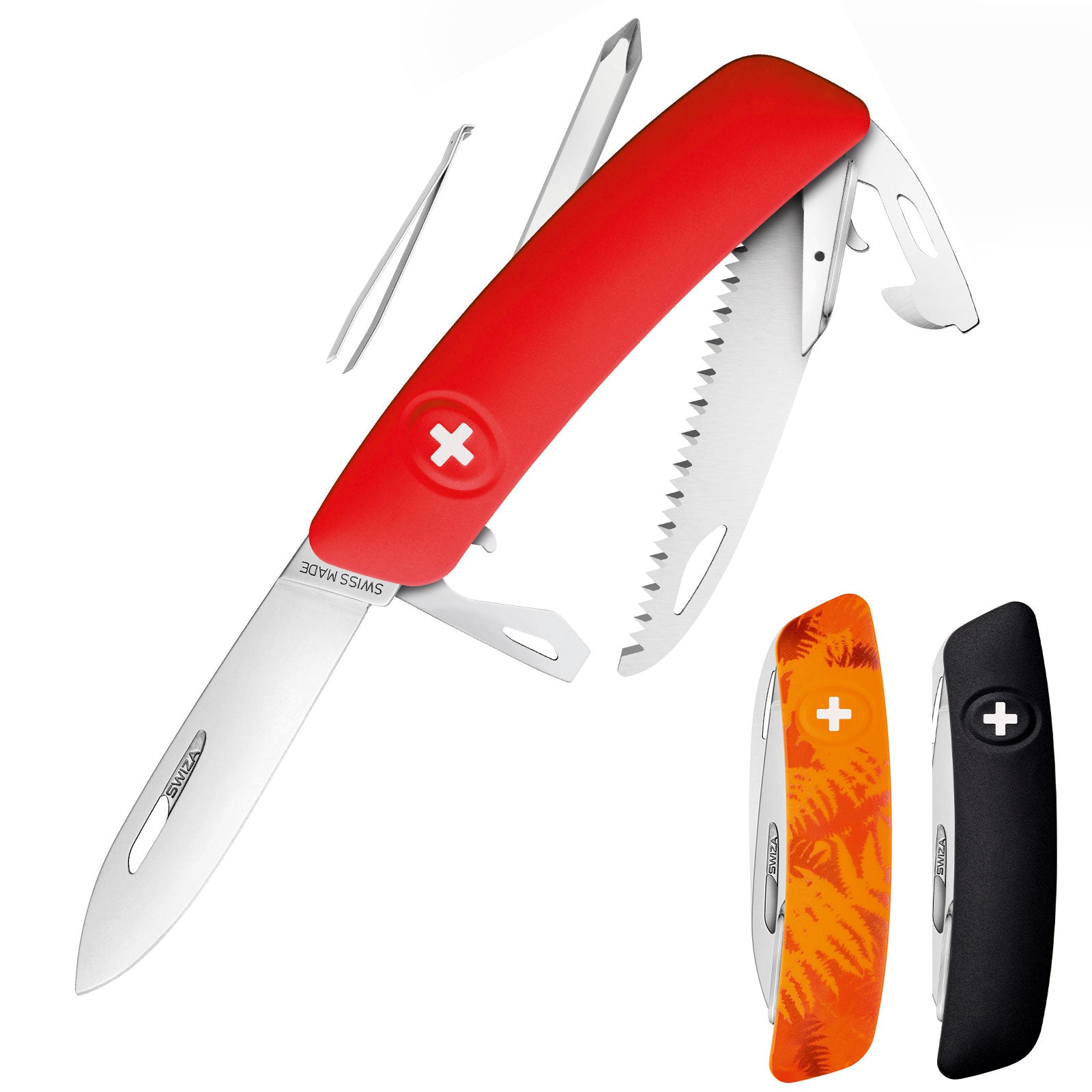 SWIZA Swiss Knife D06/C06 3 Colors Pocket Knife 12 Functions Folding Knife