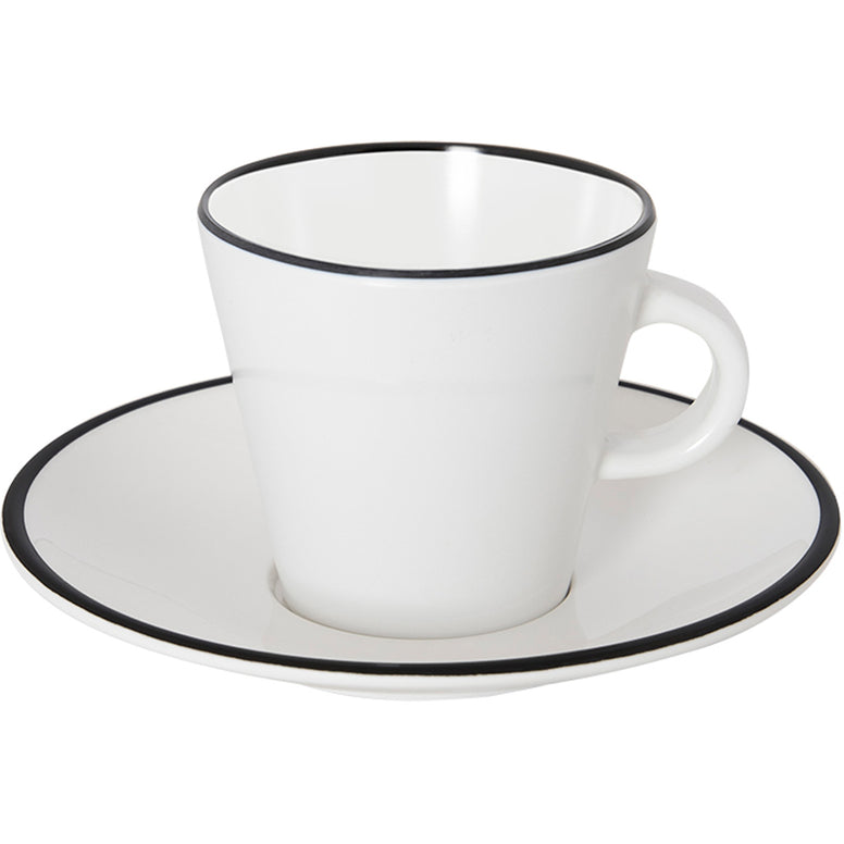 Ensemble de tasses à expresso GIMEX Linea Line Camping, tasse à expresso et soucoupe