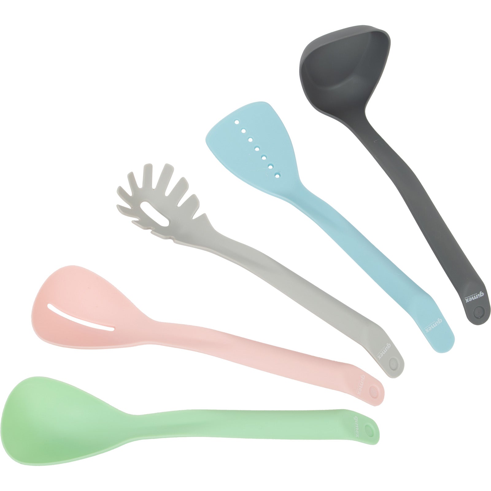 GIMEX kitchenware kitchen helper set 5-piece pastel camping spatula