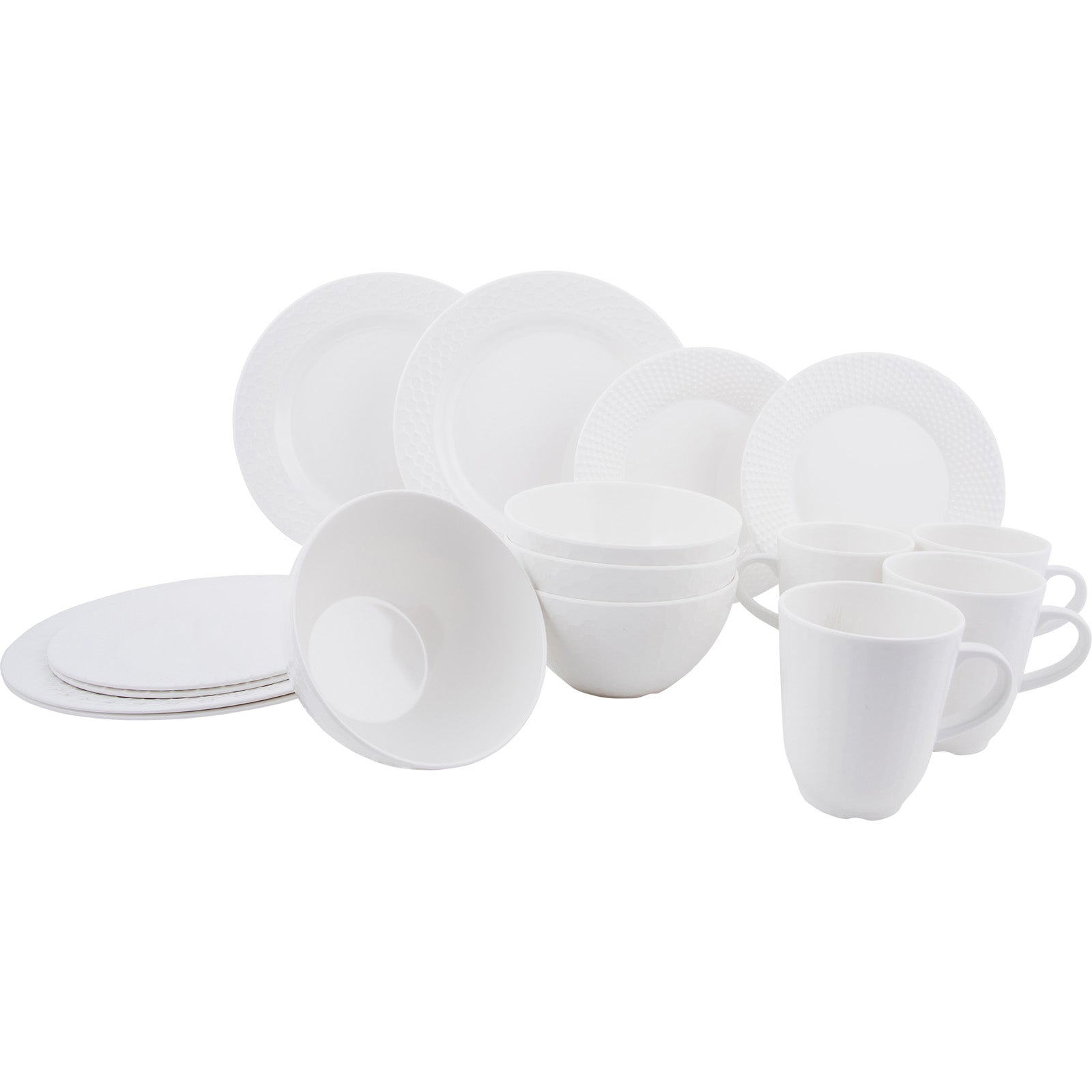 GIMEX Melamin Geschirr Set Vivid Royal Line Pastell Camping Essgeschirr Teller