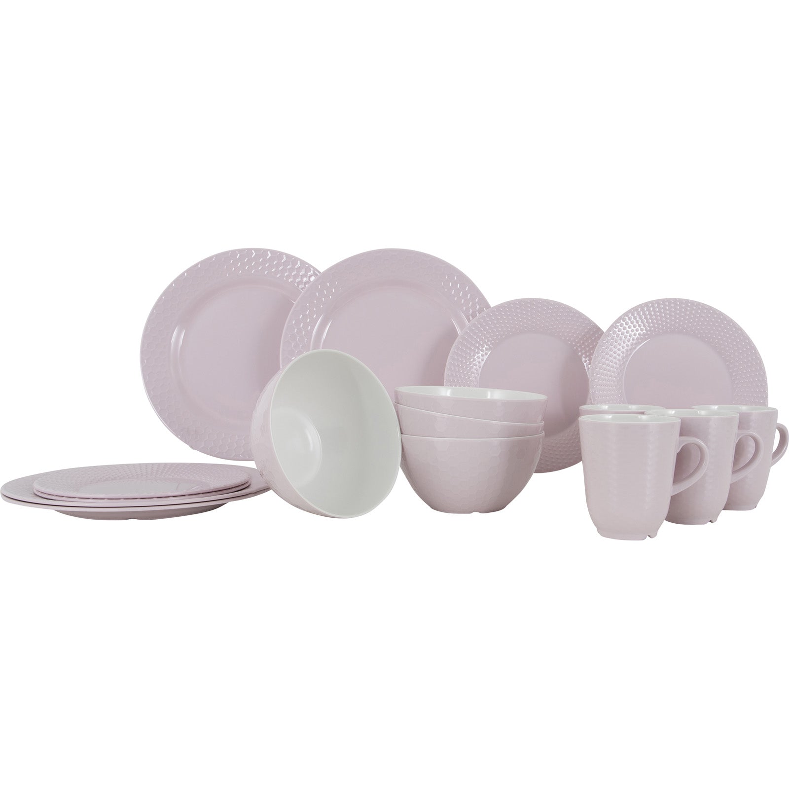 GIMEX Melamin Geschirr Set Vivid Royal Line Pastell Camping Essgeschirr Teller