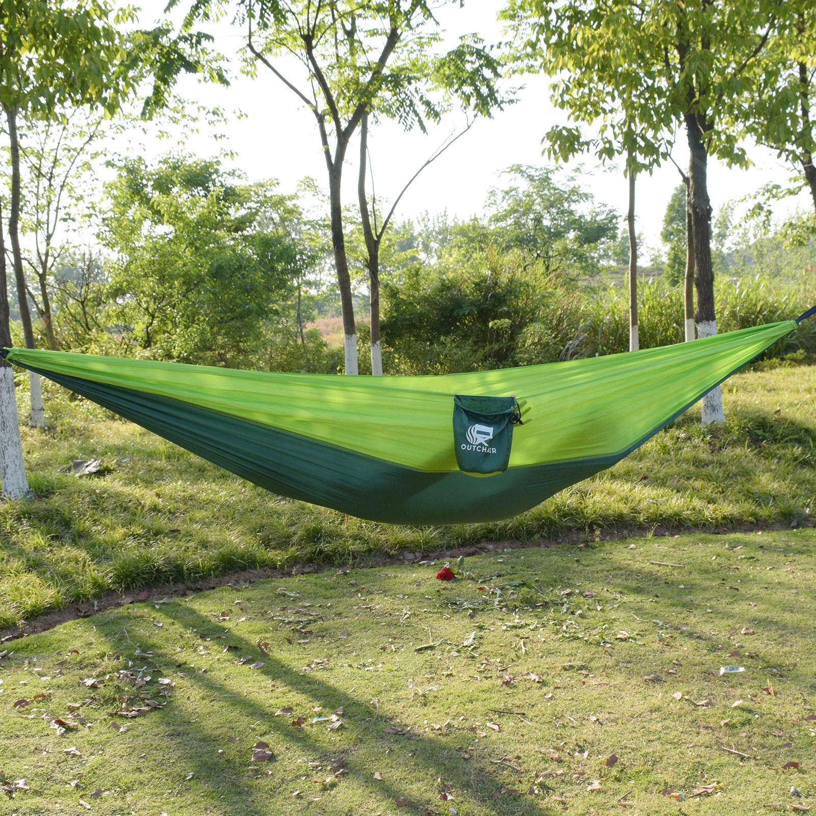 OUTCHAIR Mini Hamac de Voyage Hang Out Camping Résistant aux Intempéries Nylon XL 780 g Léger