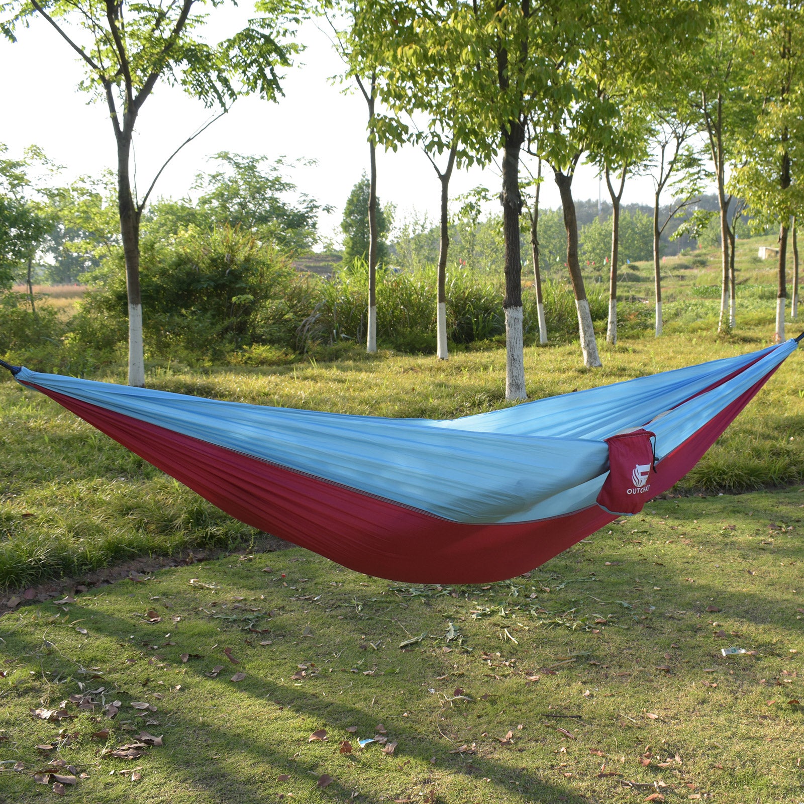 OUTCHAIR Mini Hamac de Voyage Hang Out Camping Résistant aux Intempéries Nylon XL 780 g Léger