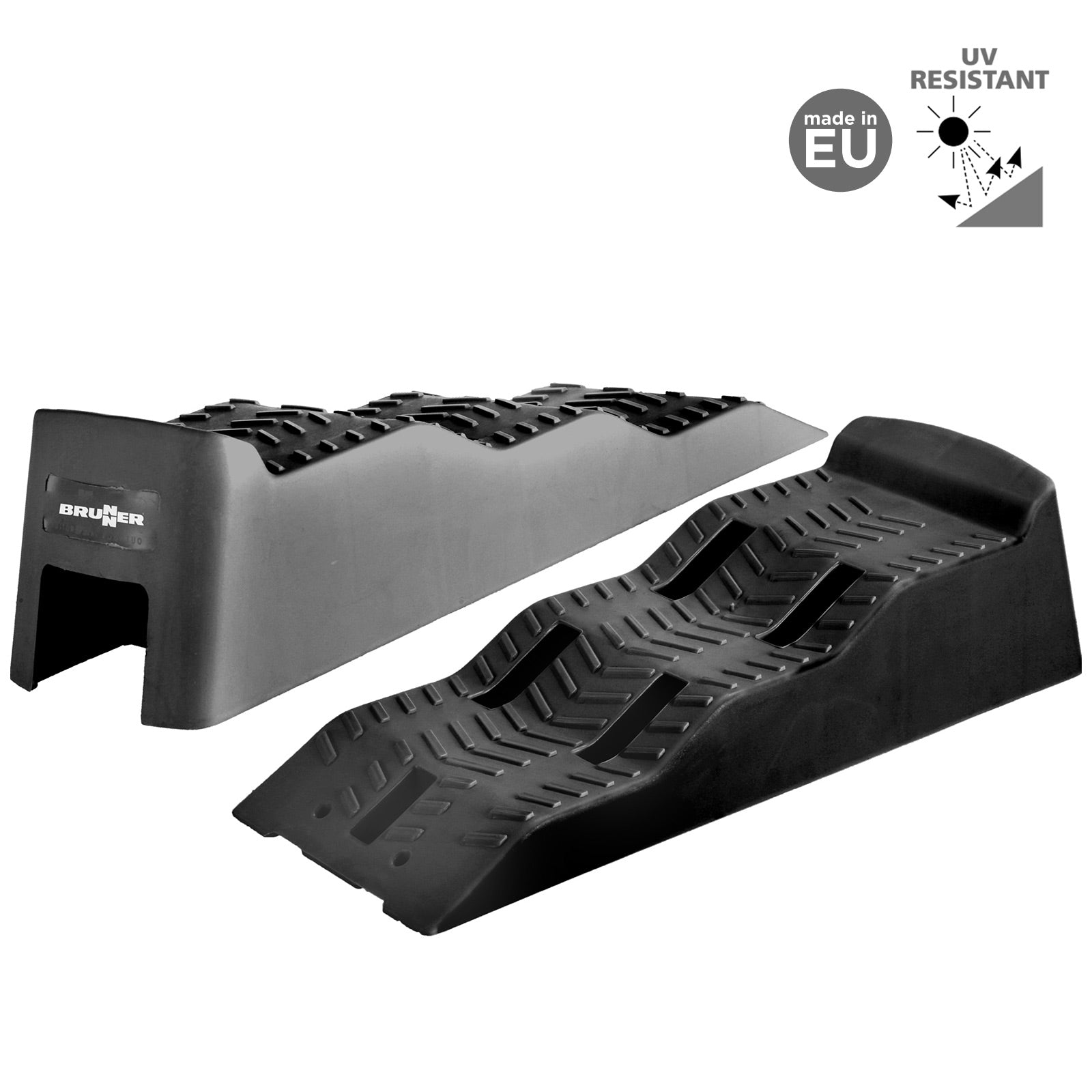BRUNNER Stufenkeil Set + Tasche Wohnmobil Auffahr Ausgleichs Keil Rampe Caravan