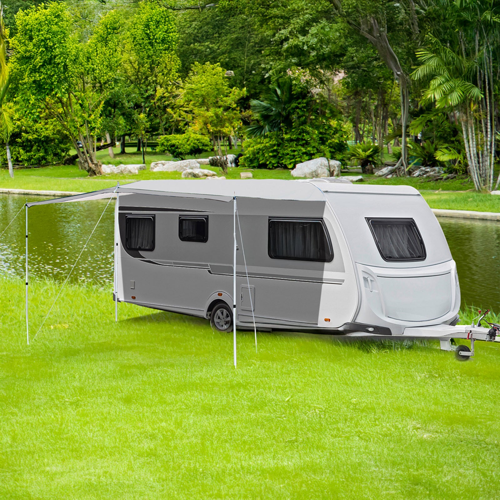 BRUNNER voile d'ombrage CaraShade camping bus auvent caravane auvent tuyauterie