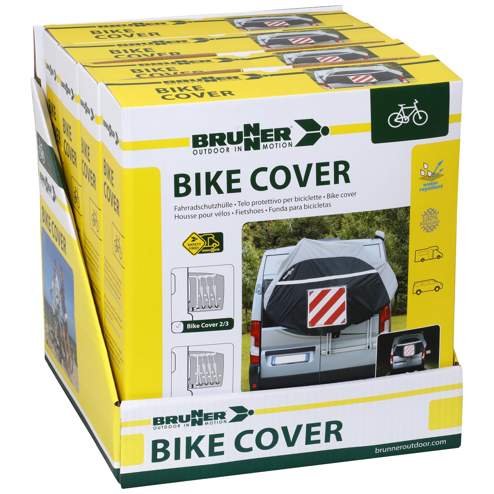 Housse de protection pour caravane et vélo BRUNNER, housse spéciale pour camping-car et vélo 2/3 sacs