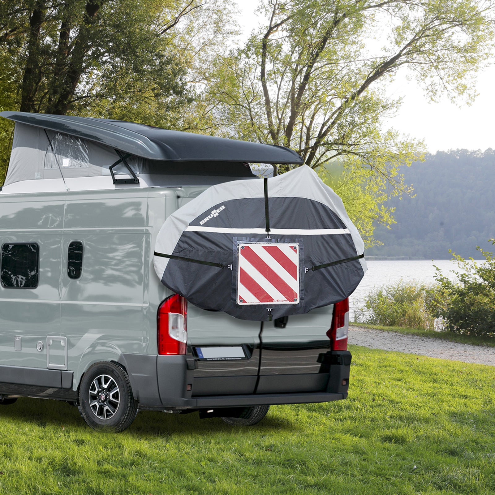 Housse de protection pour caravane et vélo électrique BRUNNER, housse spéciale pour camping-car et vélo électrique, 2 sacs