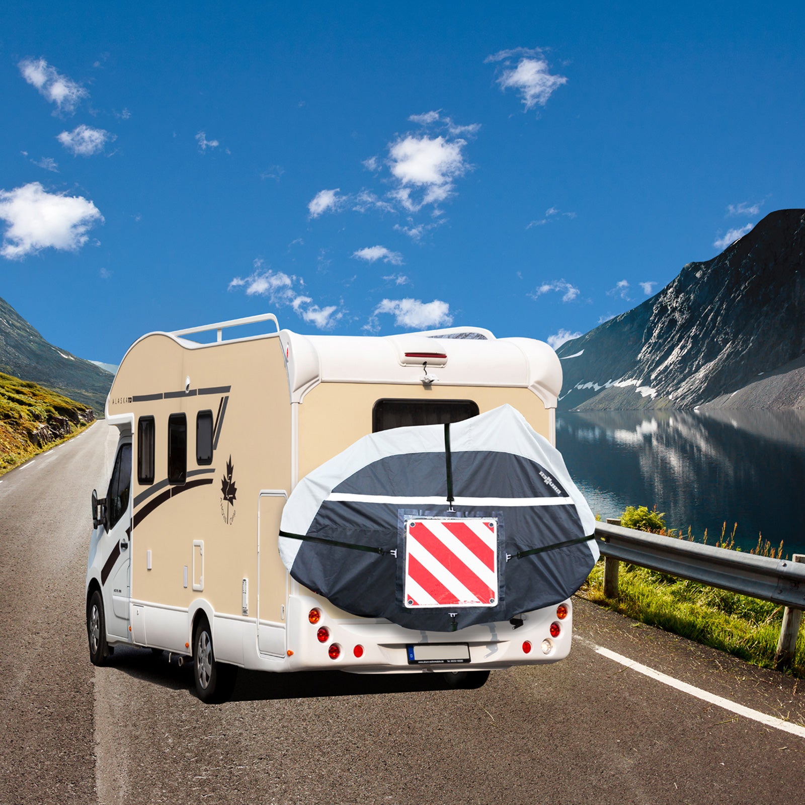 Housse de protection pour caravane et vélo électrique BRUNNER, housse spéciale pour camping-car et vélo électrique, 2 sacs