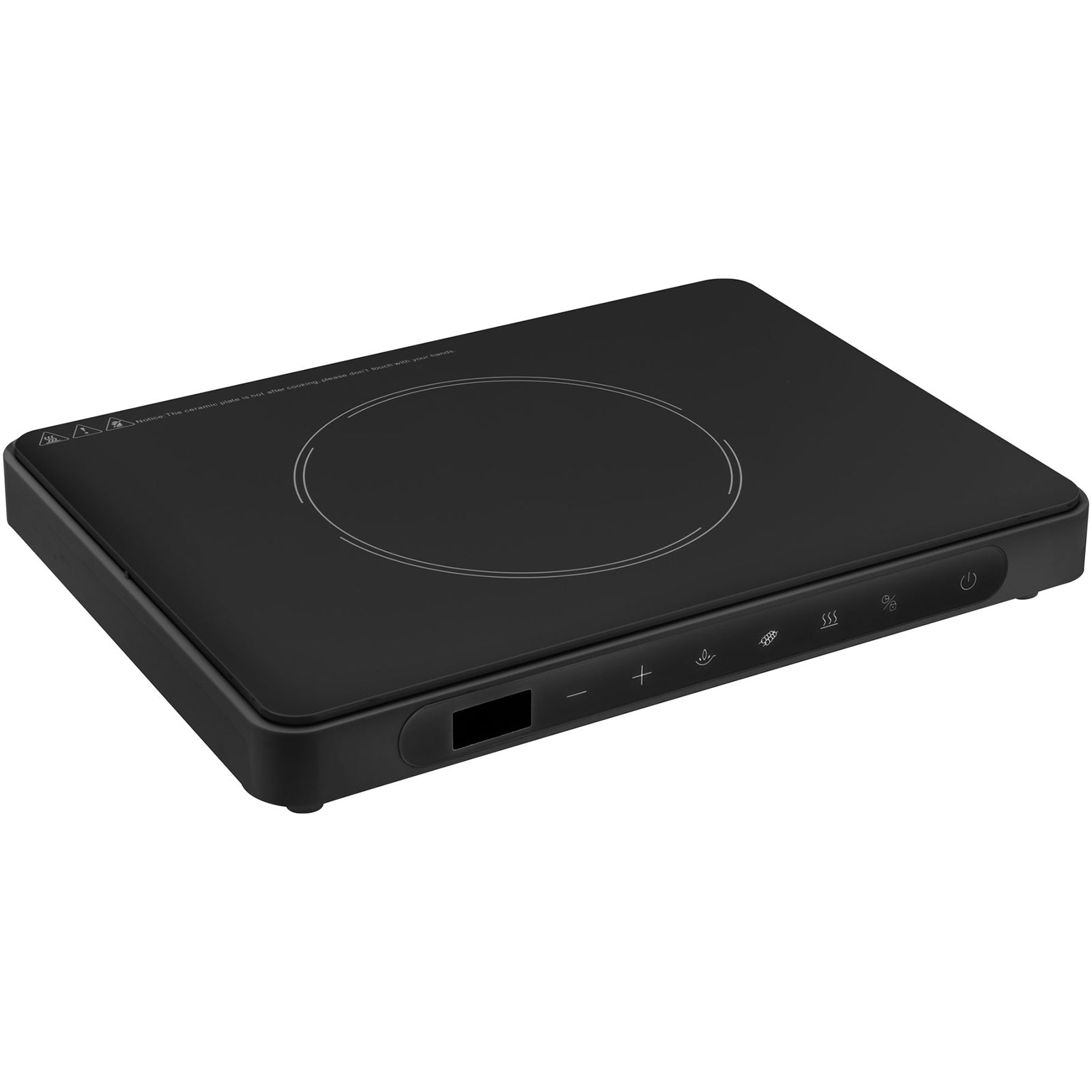 Plaque de cuisson de camping BRUNNER HotPoint, réchaud électrique à induction portable en verre, 2 kW