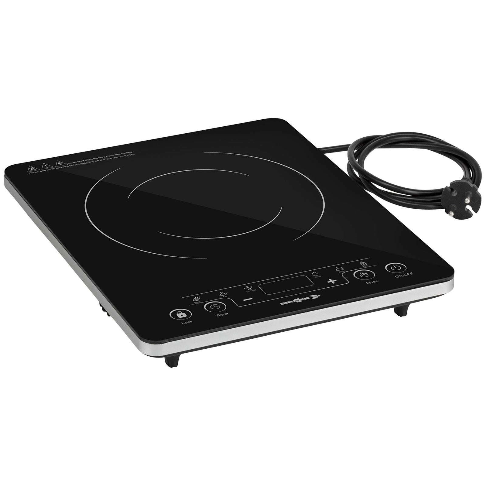 BRUNNER Camping Hob HotPoint Induction Electric Grill Stove Glass Ceramic 2kW