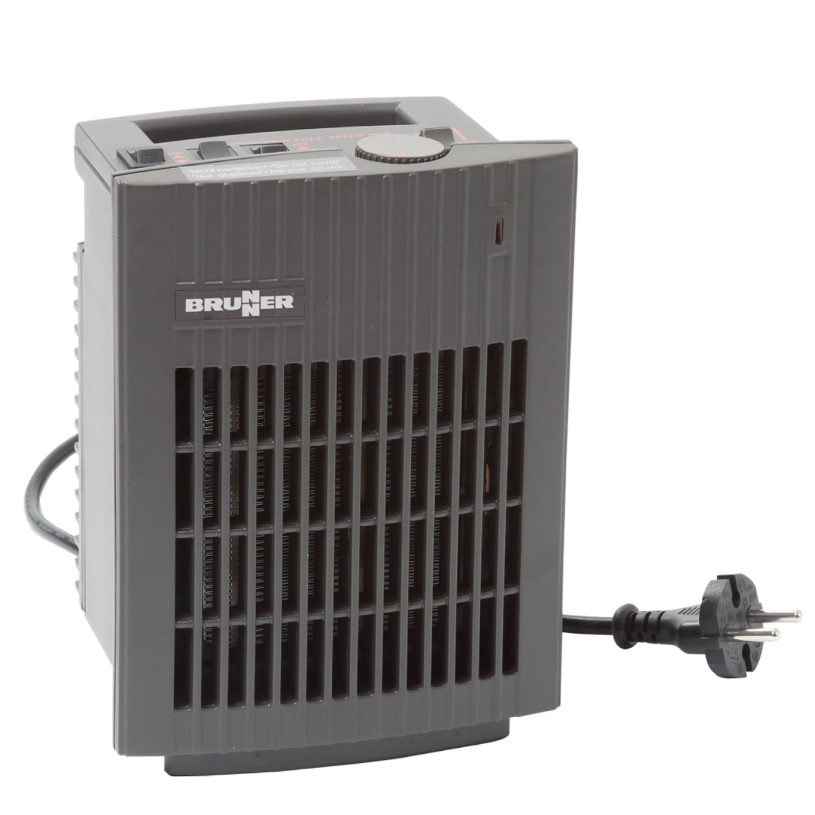BRUNNER Heizlüfter Keramik Solan Camping Thermostat Energiesparend Leise 1500 W
