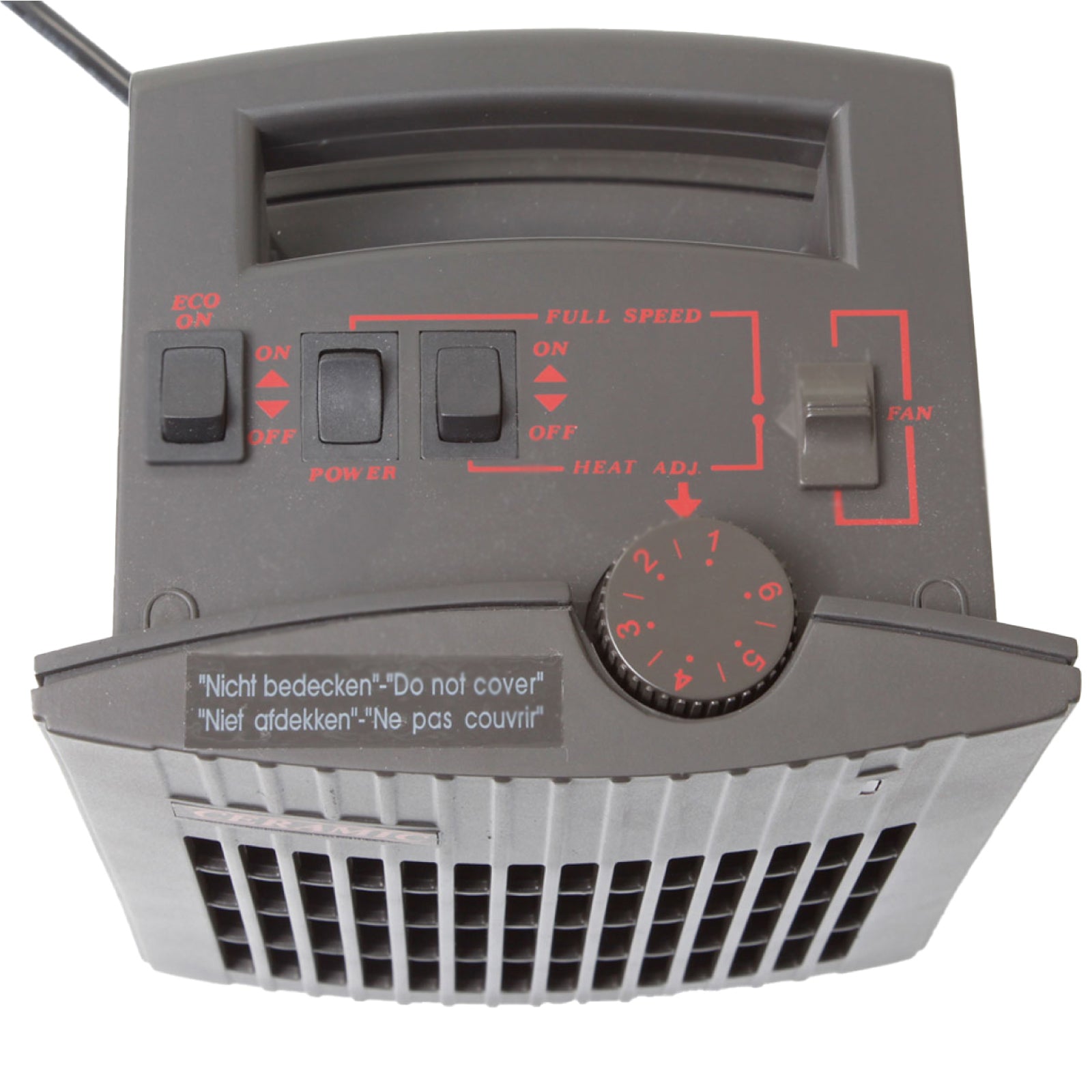 BRUNNER fan heater ceramic solar camping thermostat energy saving quiet 1500 W